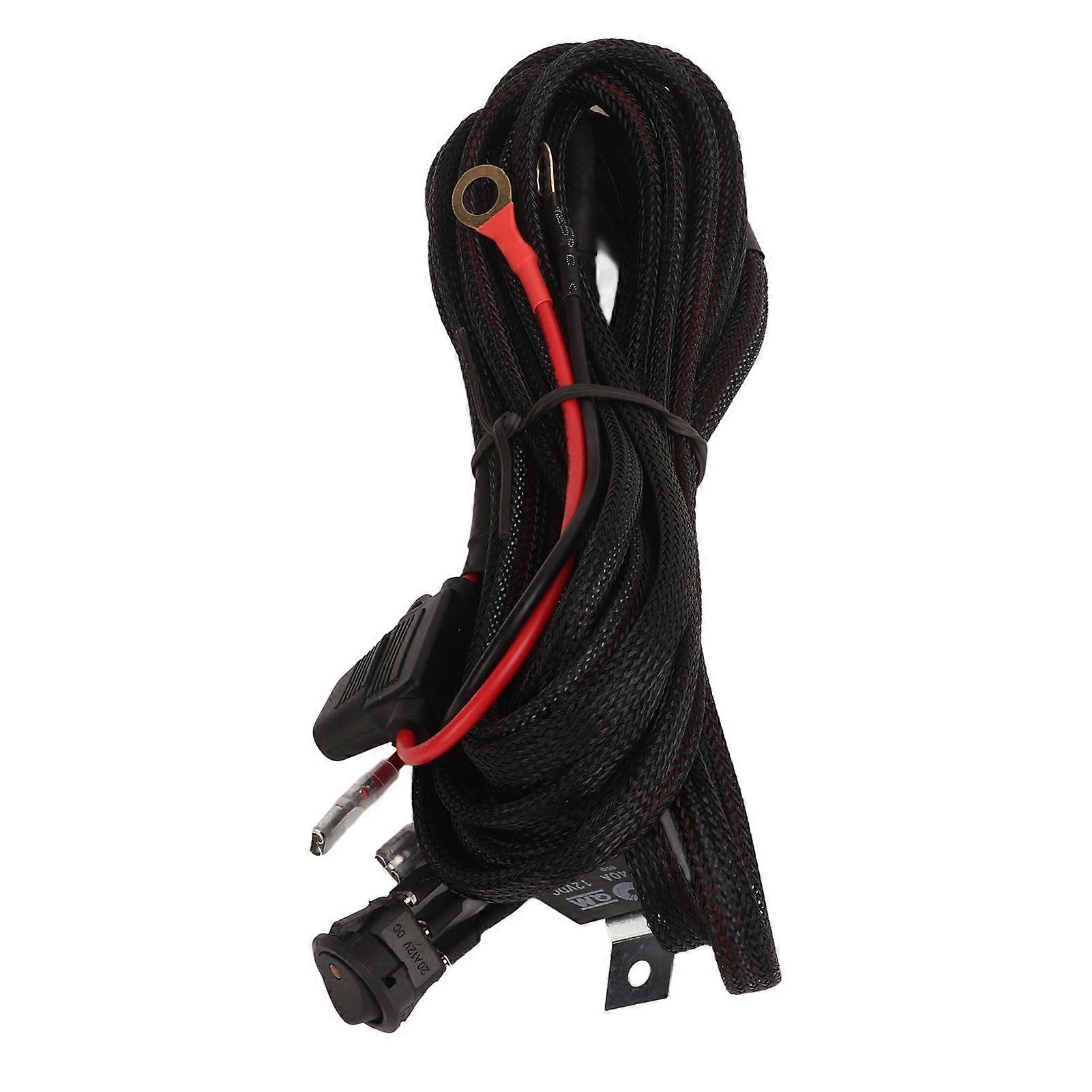 12V wiring harness kit for off road LED work lights 2m