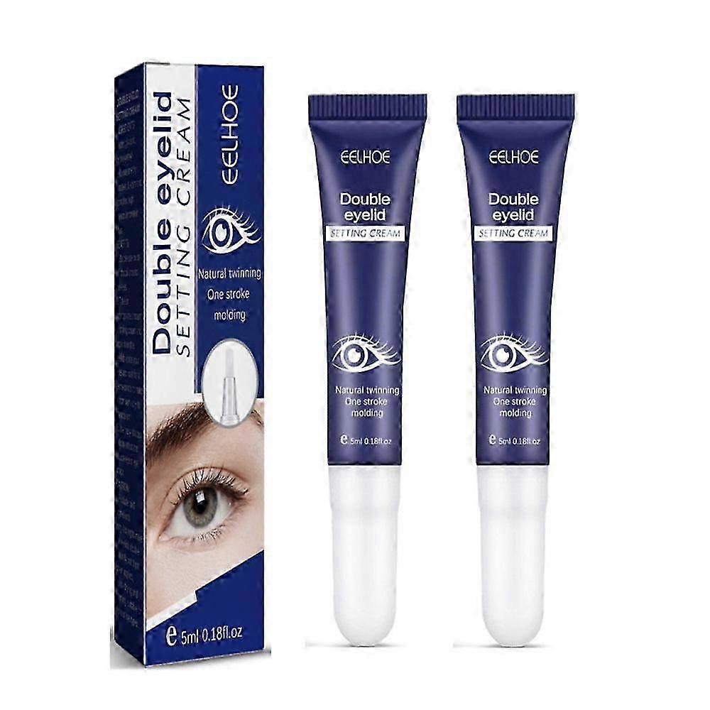 2pcs Double Eye Lid Lifting Shaping Cream, lang wirkender unsichtbarer spurloser Kleber