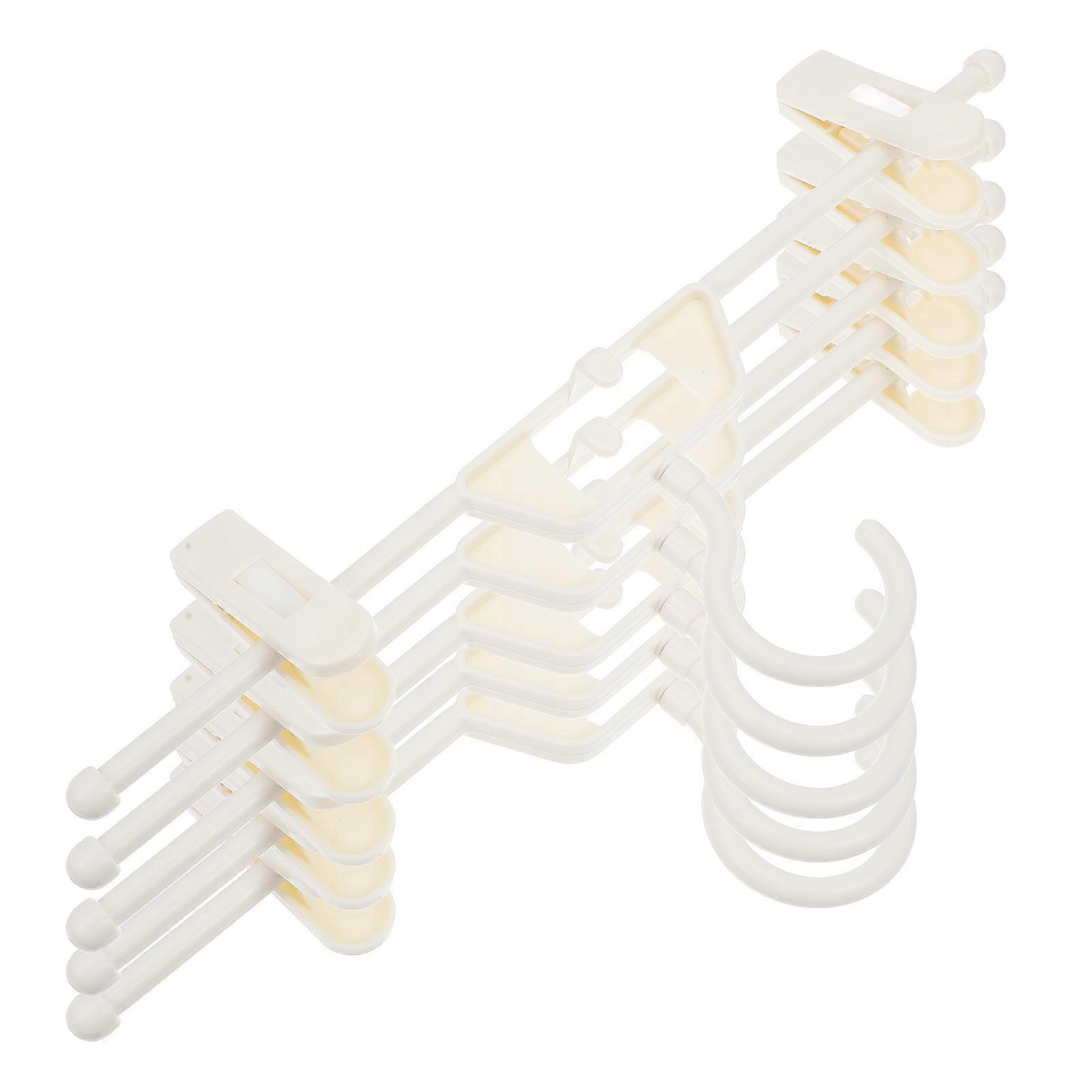 Pants Clip Hanger Adjustable Anti Skid Plastic Home Use 5Pcs