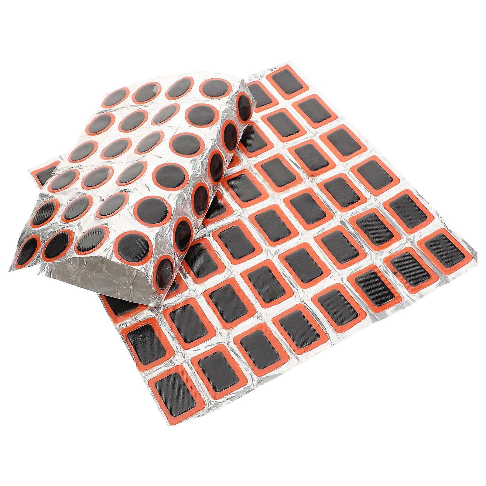 Bike Repair Tool Patch Set 2 Sheets Versatile Durable Material Assorted Color Ideal for Outdoor Cycling Maintenance