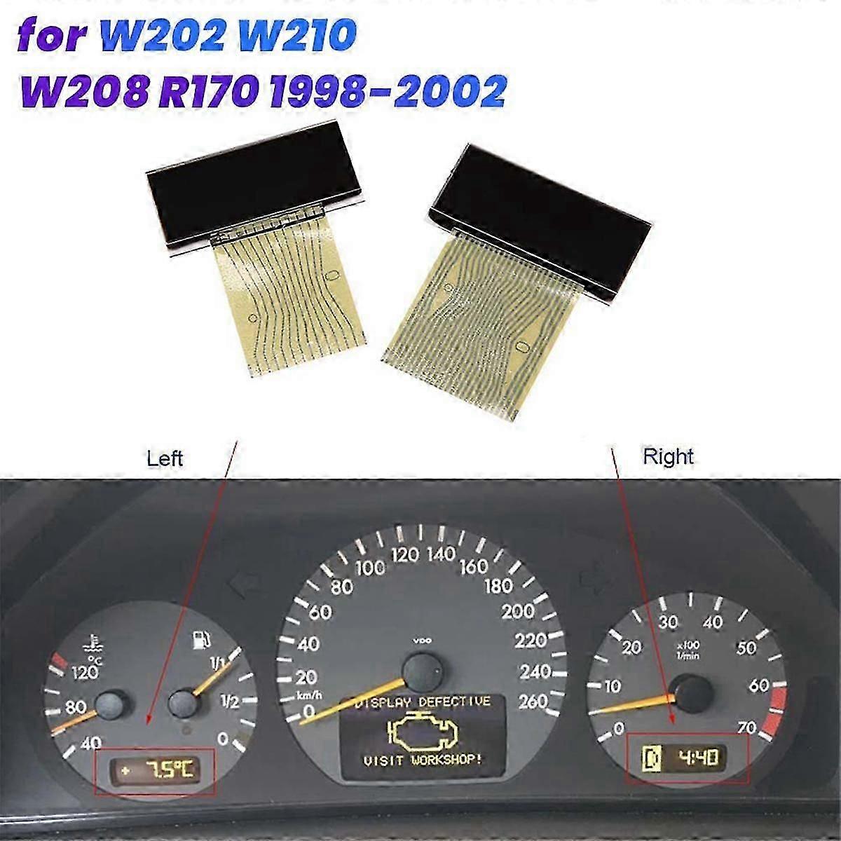 für W202 W210 W208 R170 1998-2002 Auto LCD Bildschirm Tachometer Pixel Reparatur-SI XI