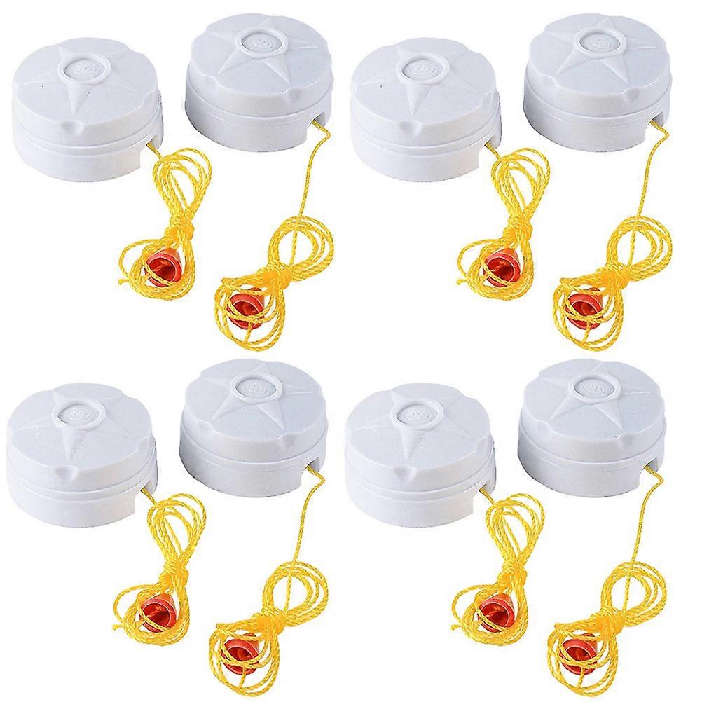 White Ceiling Fan Pull Switch Decorative Lights with Simple Fashion Design for Home 10Pcs