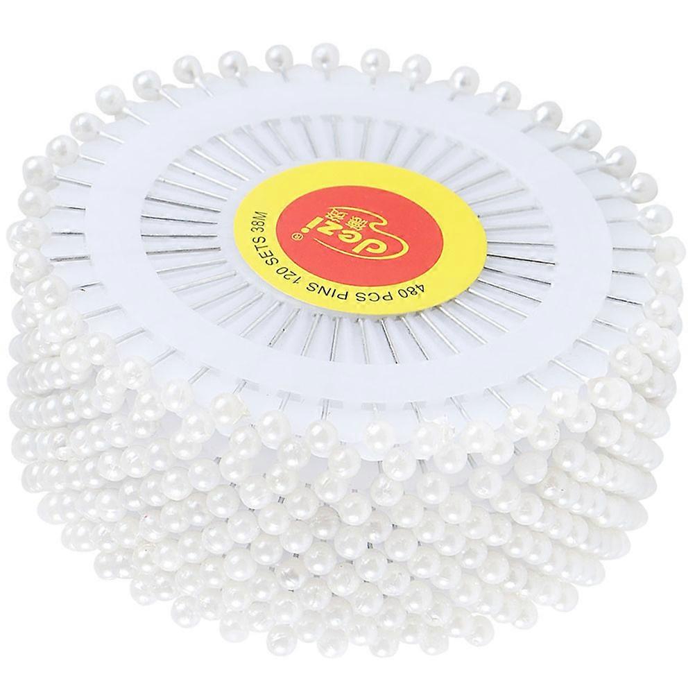 960Set Round Head Pearl Pins For Corsages And Boutique Flower Arrangements 3.5X0.3CM Ideal For Adults Events