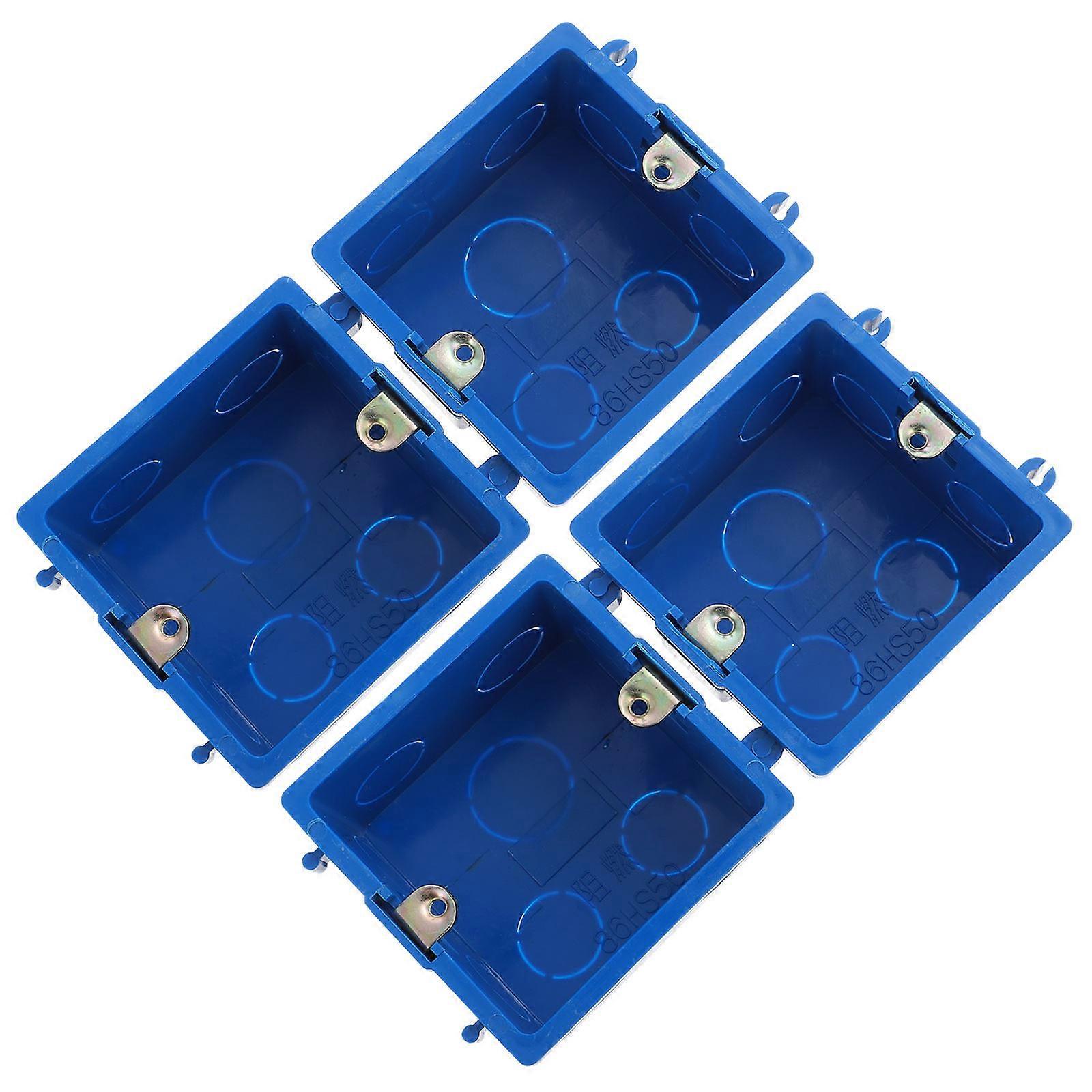 4pcs Durable Electrical Junction Box, Flame Retardant & Corrosion Resistant, Easy Installation for Outdoor Applications