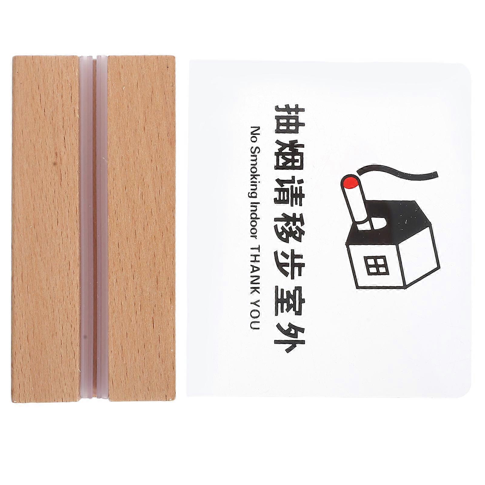 Acrylic No Smoking Desk Sign Scratch Resistant Portable Non Smoking Card Tent for Restaurants, Offices, Hotels, Hospitals, and Clubs – Professional