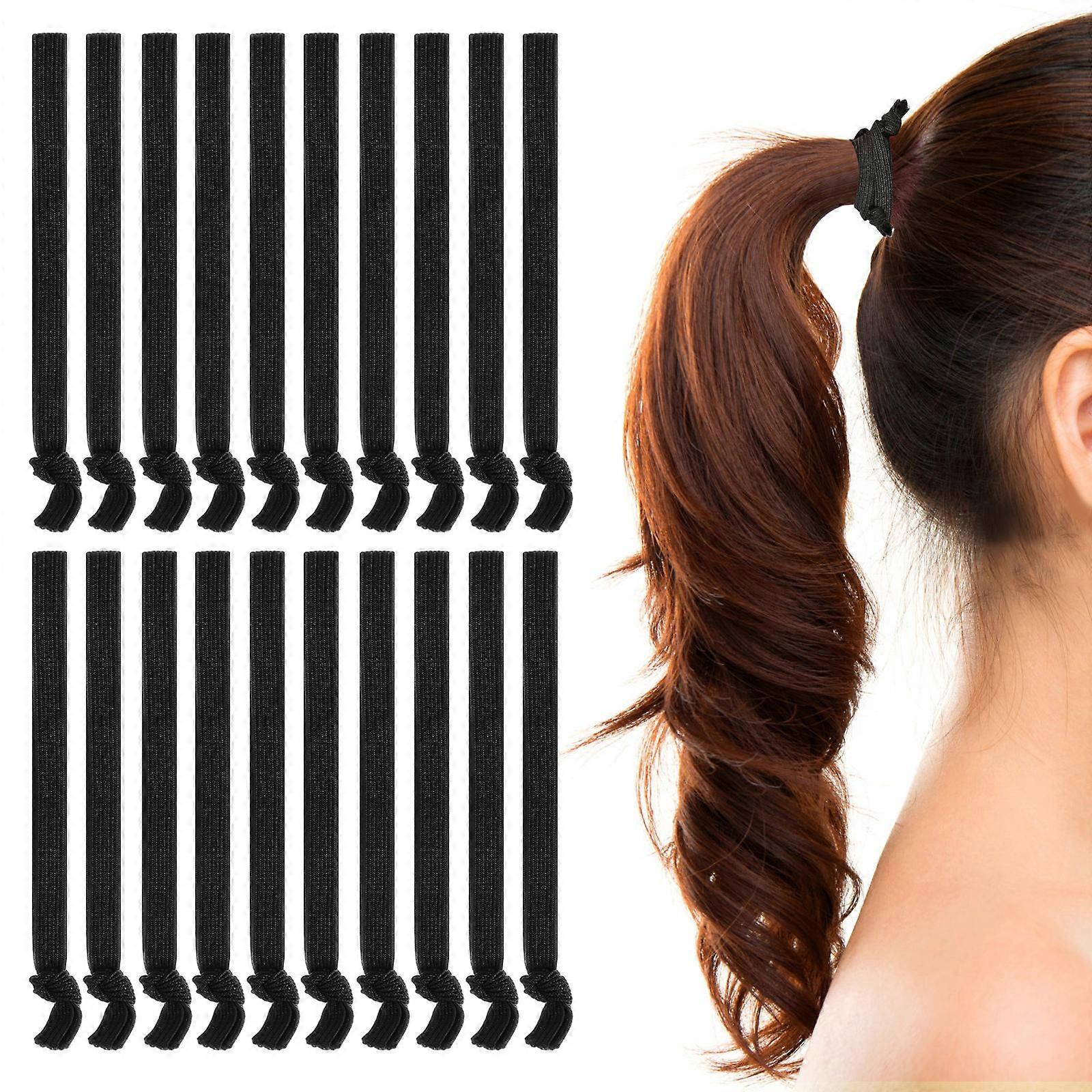 No Damage Hair Bands Elastic Hair Scrunchies Suitable For Thick Hair 100Pcs With Nonslip Feature Perfect For Workout And Errands