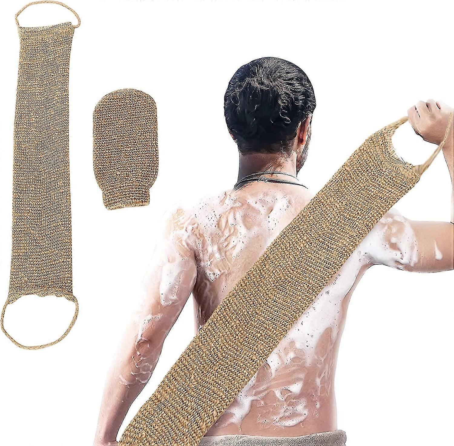Exfoliating Back Wash Strap Hemp