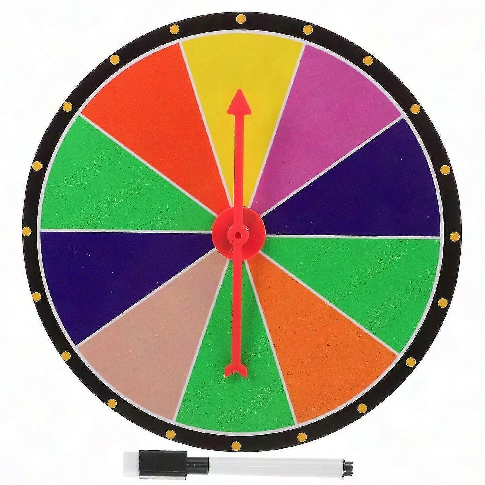 DIY Prize Wheel Fortune Spinner Game Prop for Party & Education