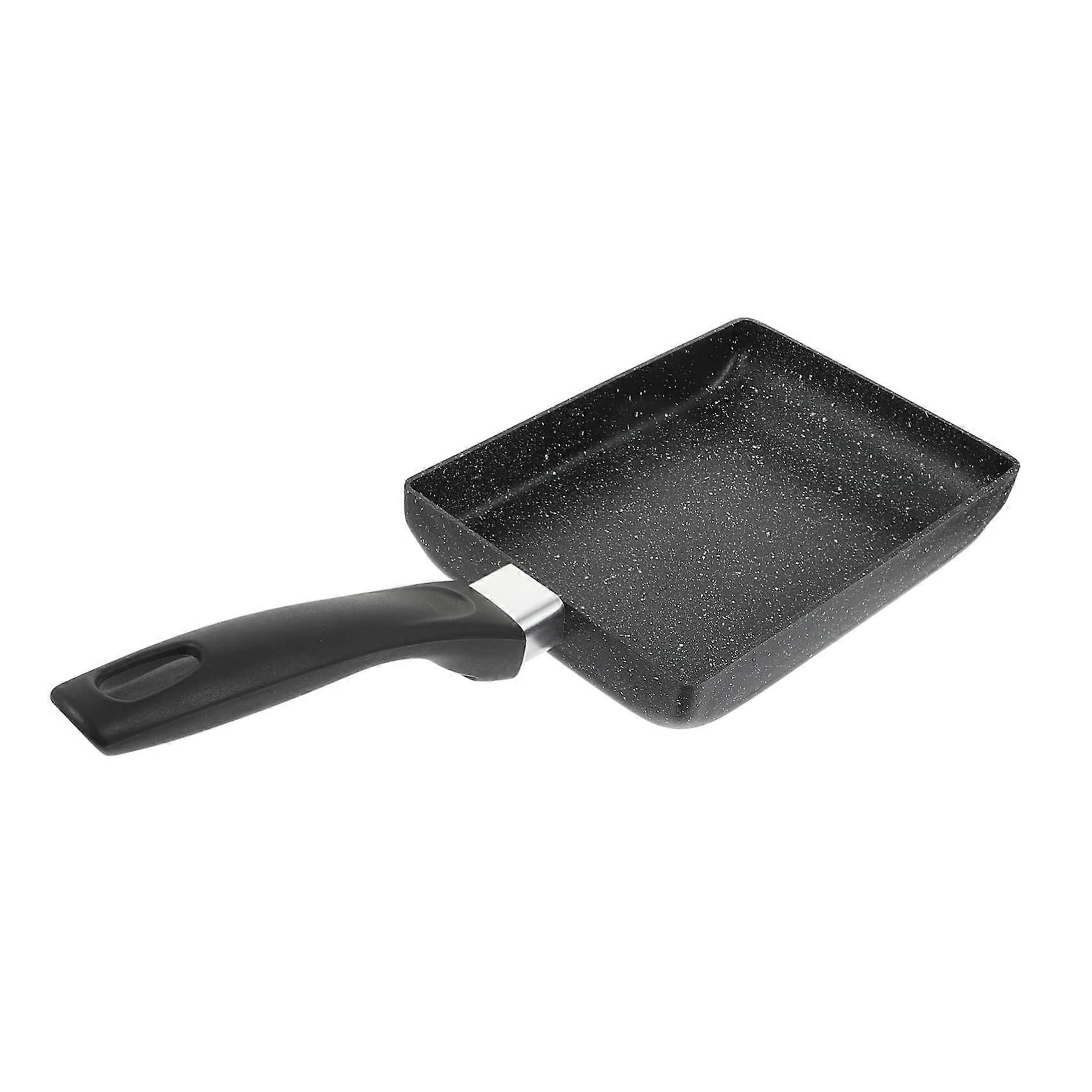 Non-Stick Square Frying Pan, Lightweight Omelette Pan for Induction Cookers, Ideal for Eggs and Pancakes, 20cm