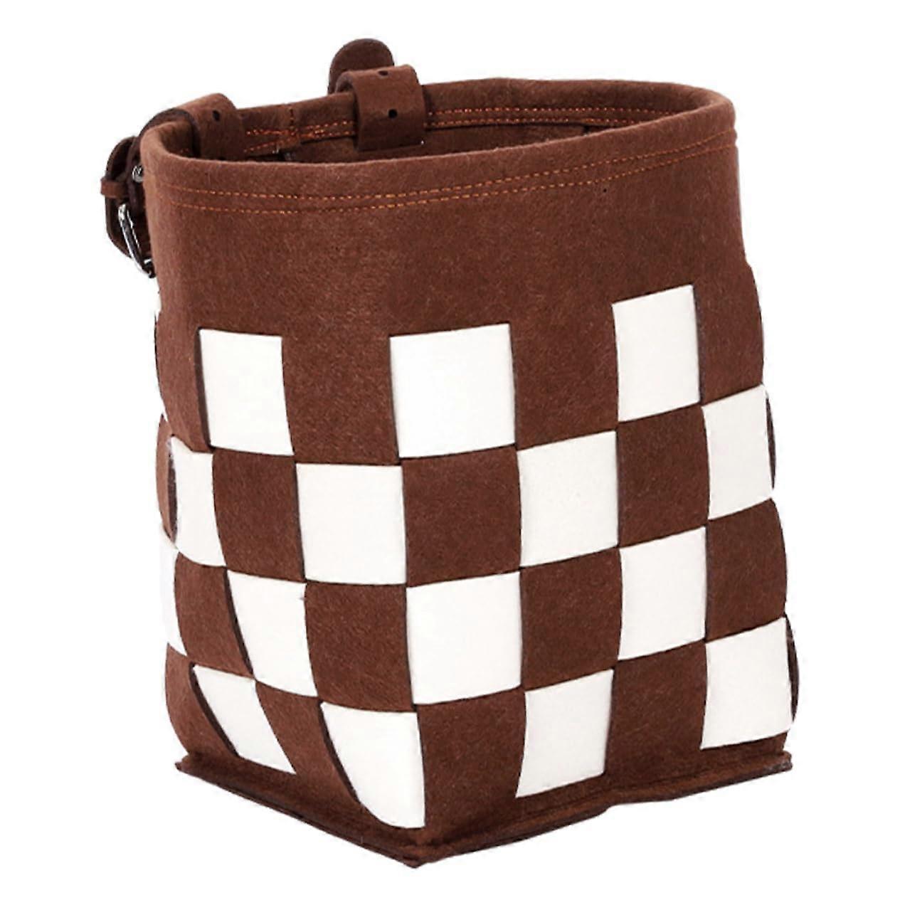 Multi Function Bike Felt Storage Basket for Front Use Durable Riding Basket