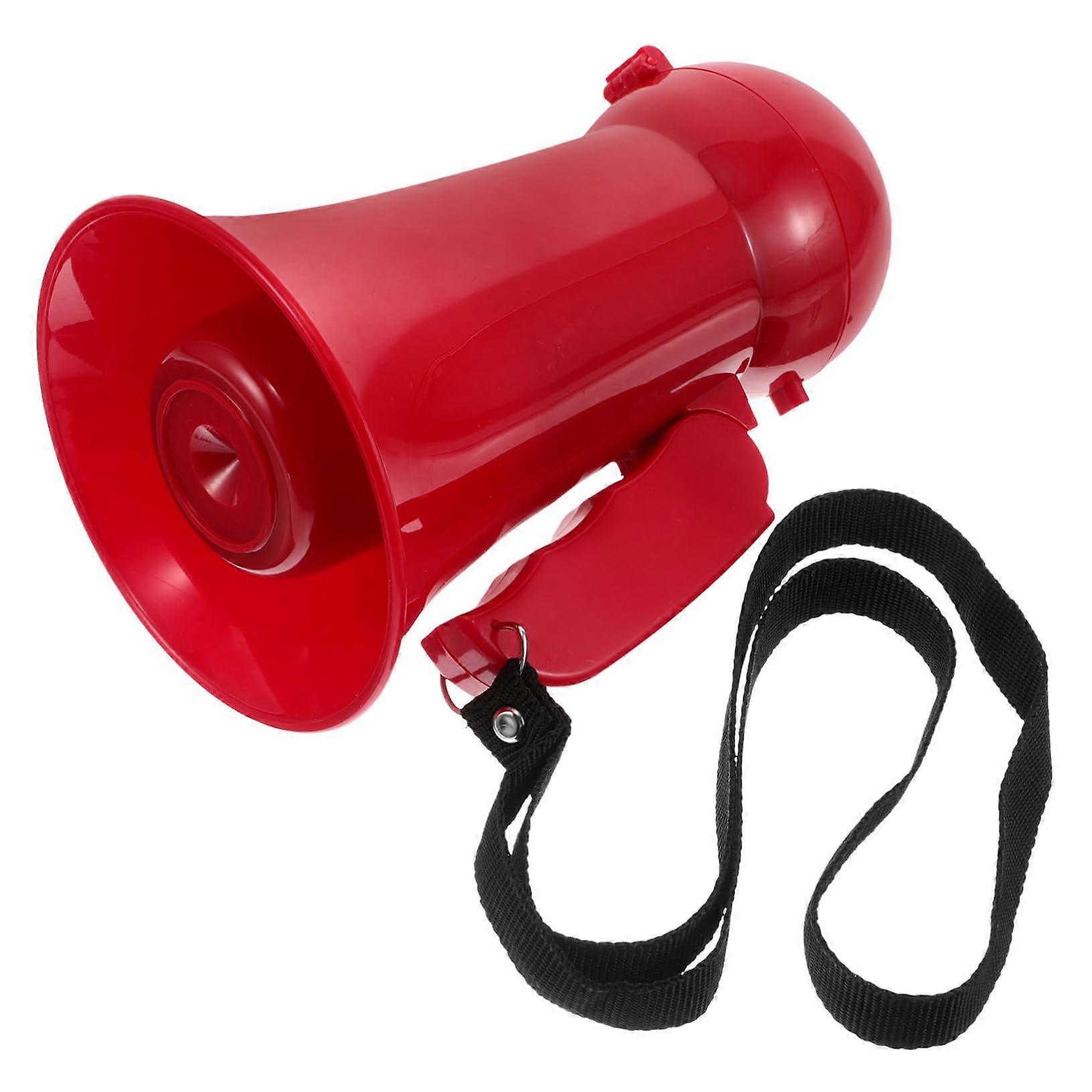 Portable Red Megaphone Speaker for Weddings Compact Voice Amplifier for Interactive Games and Celebrations for Groomsmen and Guests