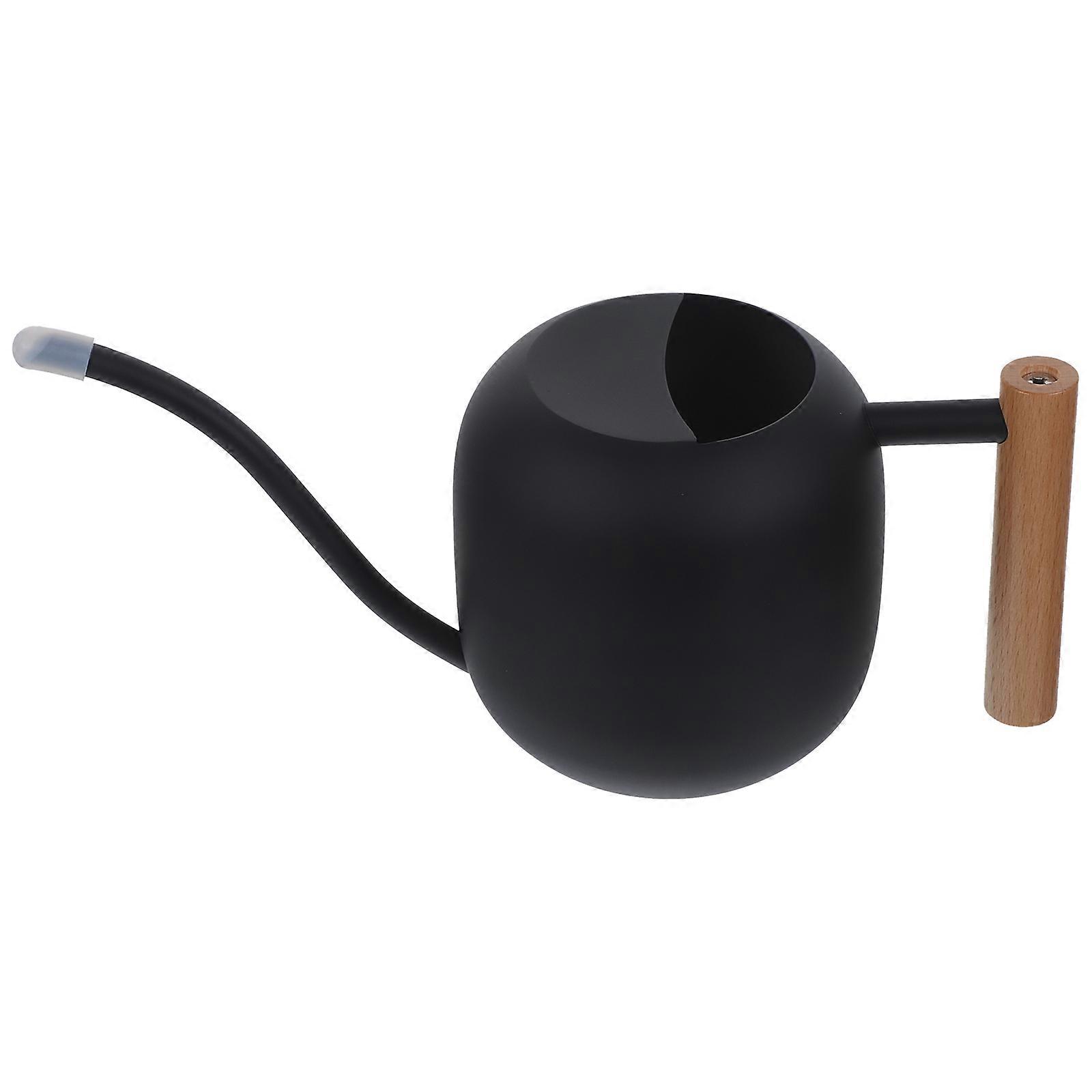 Optimal Capacity Watering Can with Extended Spout and Wooden Handle for Indoor and Outdoor Plant Care – Durable, Ergonomic Design for Effortless