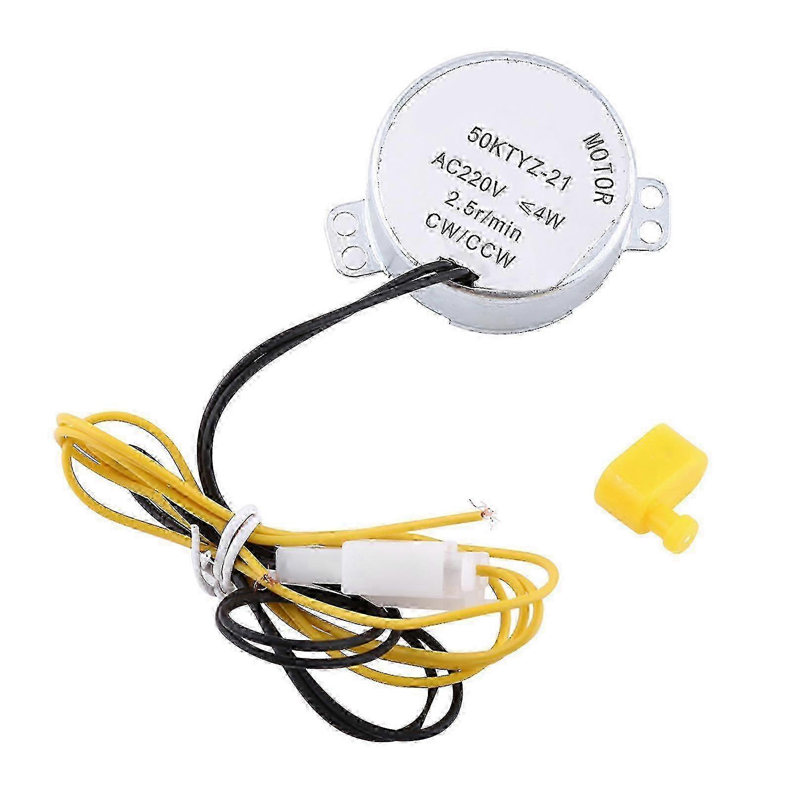 220V Egg Turner Motor with Power Connector for Incubators, Clockwise & Counterclockwise Rotation