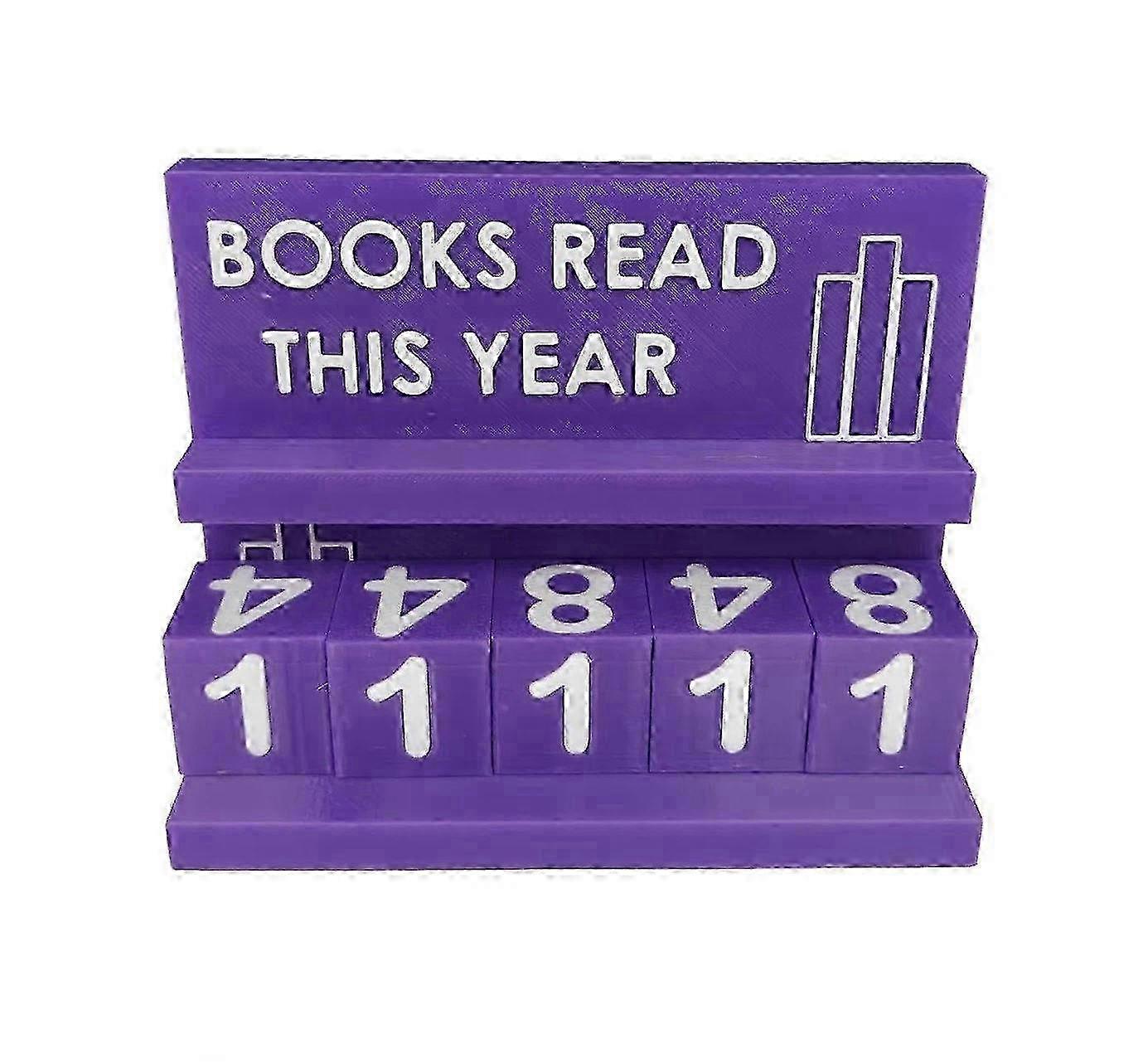 Bookshelf Decor: Yearly Books Read Counter - Record Your Progress