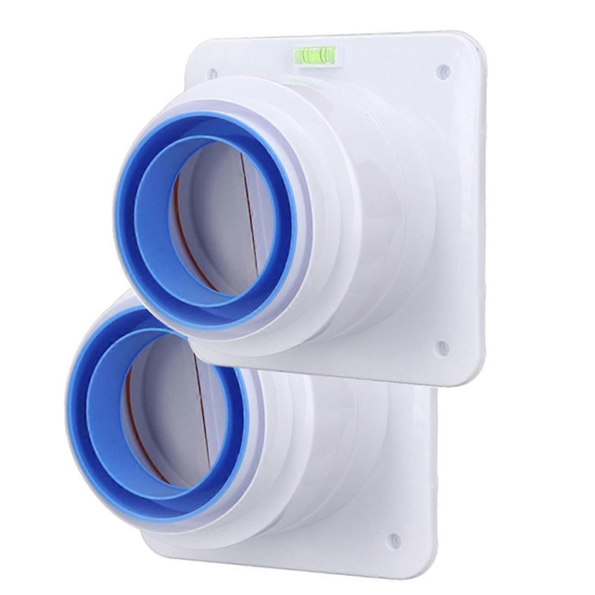 2PCS Kitchen Range Hoods Check Valve 80-100mm Pipe Double-Ended