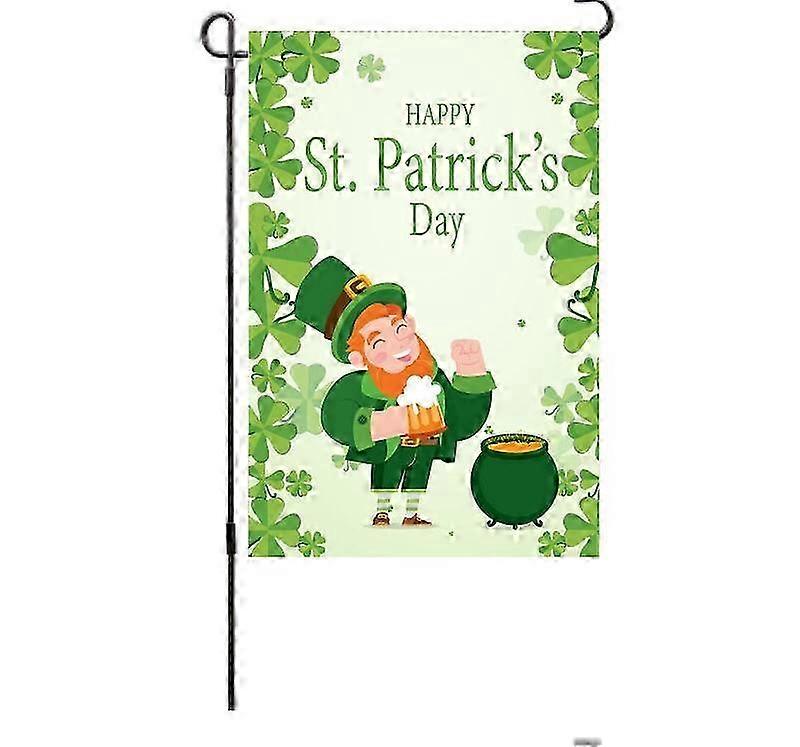 Shamrock-Themed Flag for Spring Celebration