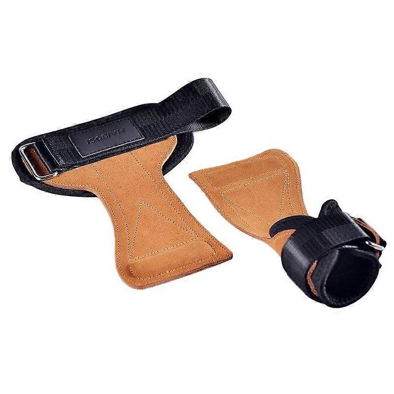 Fitness palm guards, double-layer cowhide, enhance grip and prevent hand injuries