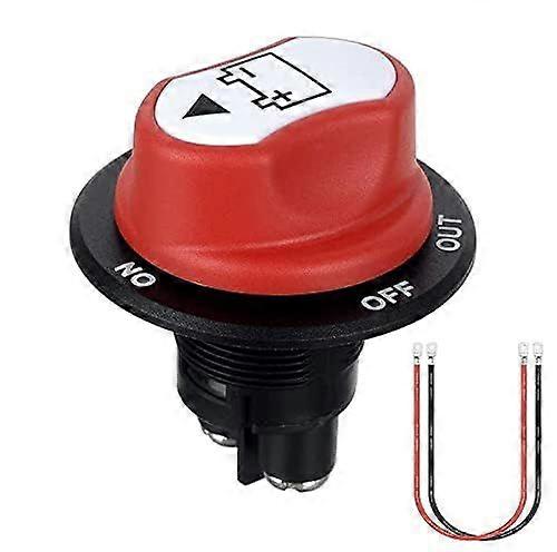 Battery Isolator Switch 12 V 50 A Cover Removable Battery Switch 12 V 10 awg