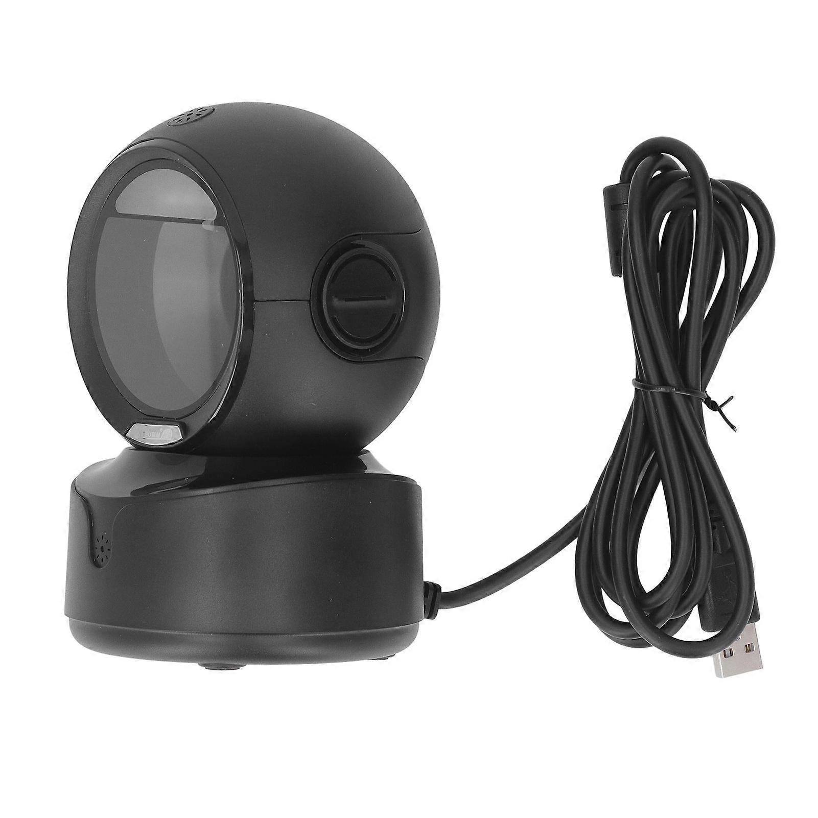 Desktop Barcode Scanner Auto Sensing Omnidirectional USB Wired 1D 2D QR Bar Code Reader for Retail Warehouse