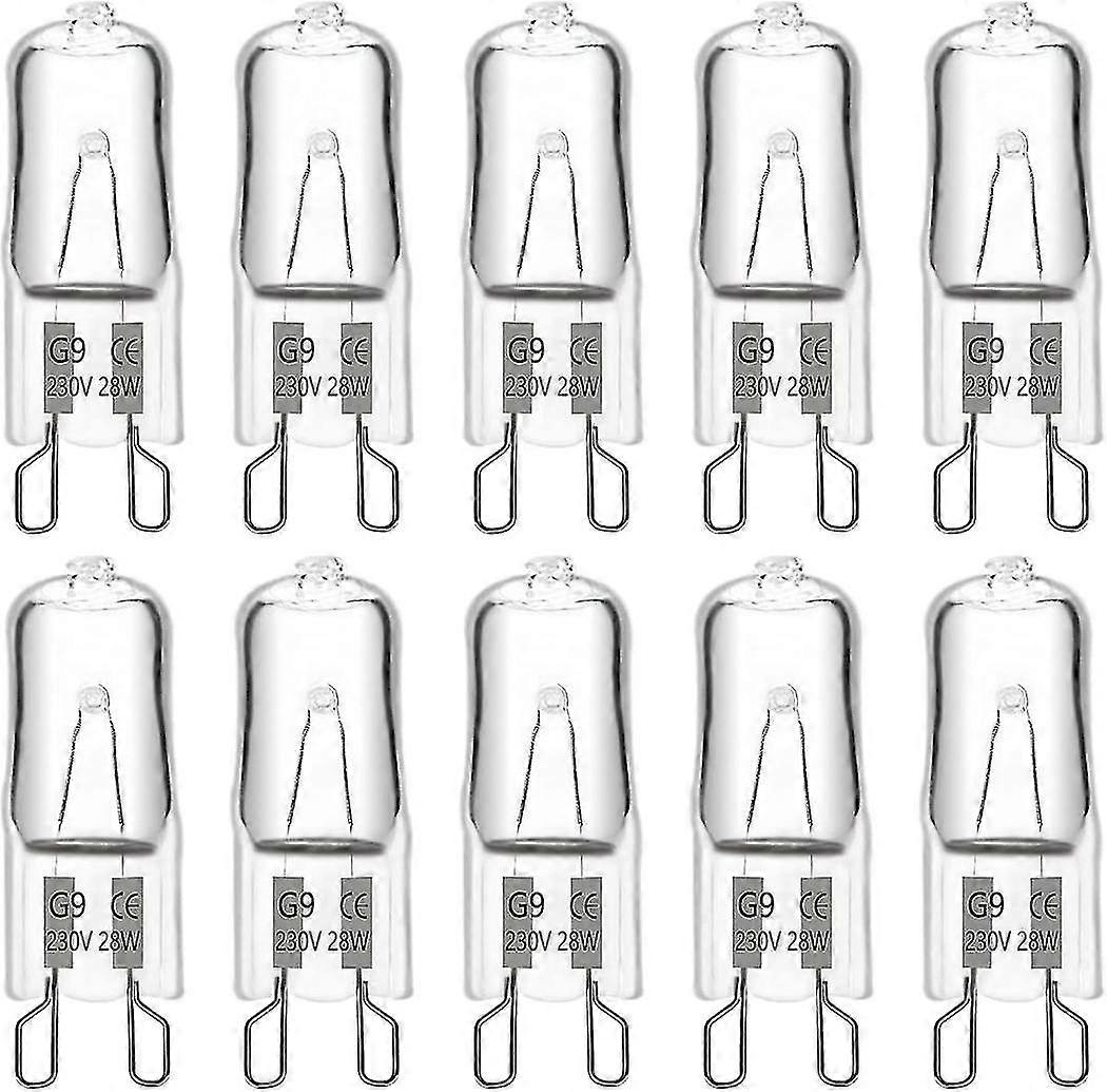 G9 Halogen Bulb 28w 230v, 370lm 2700k Warm White Dimmable, G9 Capsu...