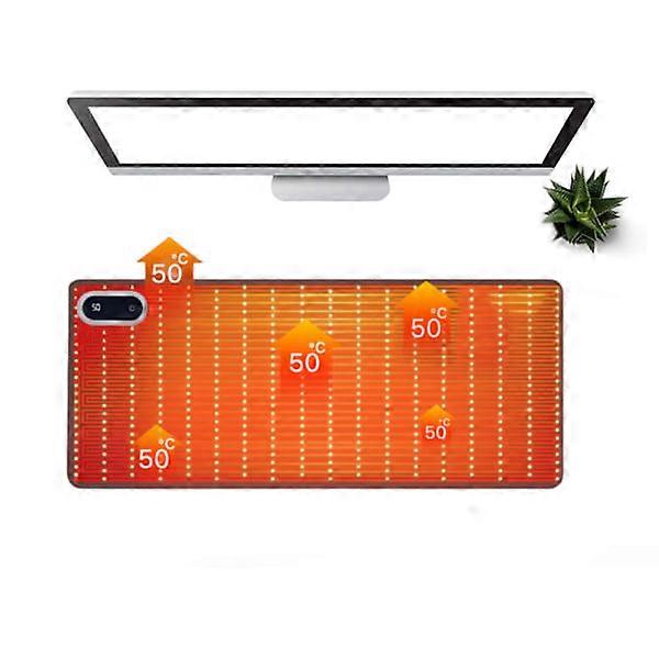 Warm Desk Mat, Office Desk Pad, 5 Speeds Touch Control Warm Big Mouse Pad, 24" x 14" Gaming