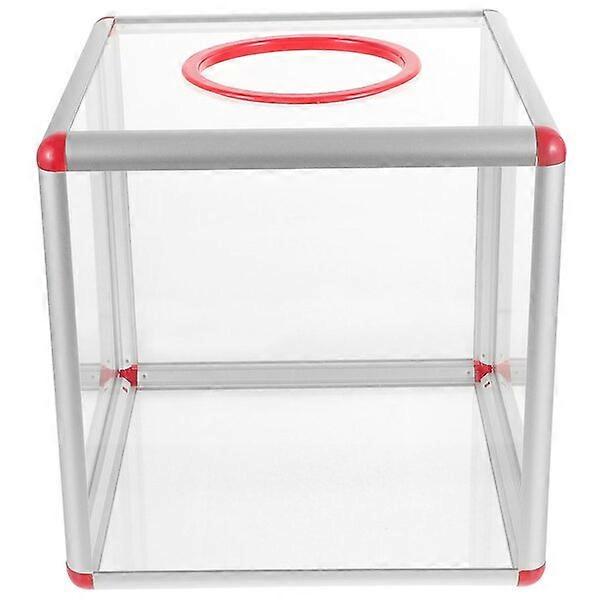 Lucky draw box, 9.82 inches, multi-purpose transparent design