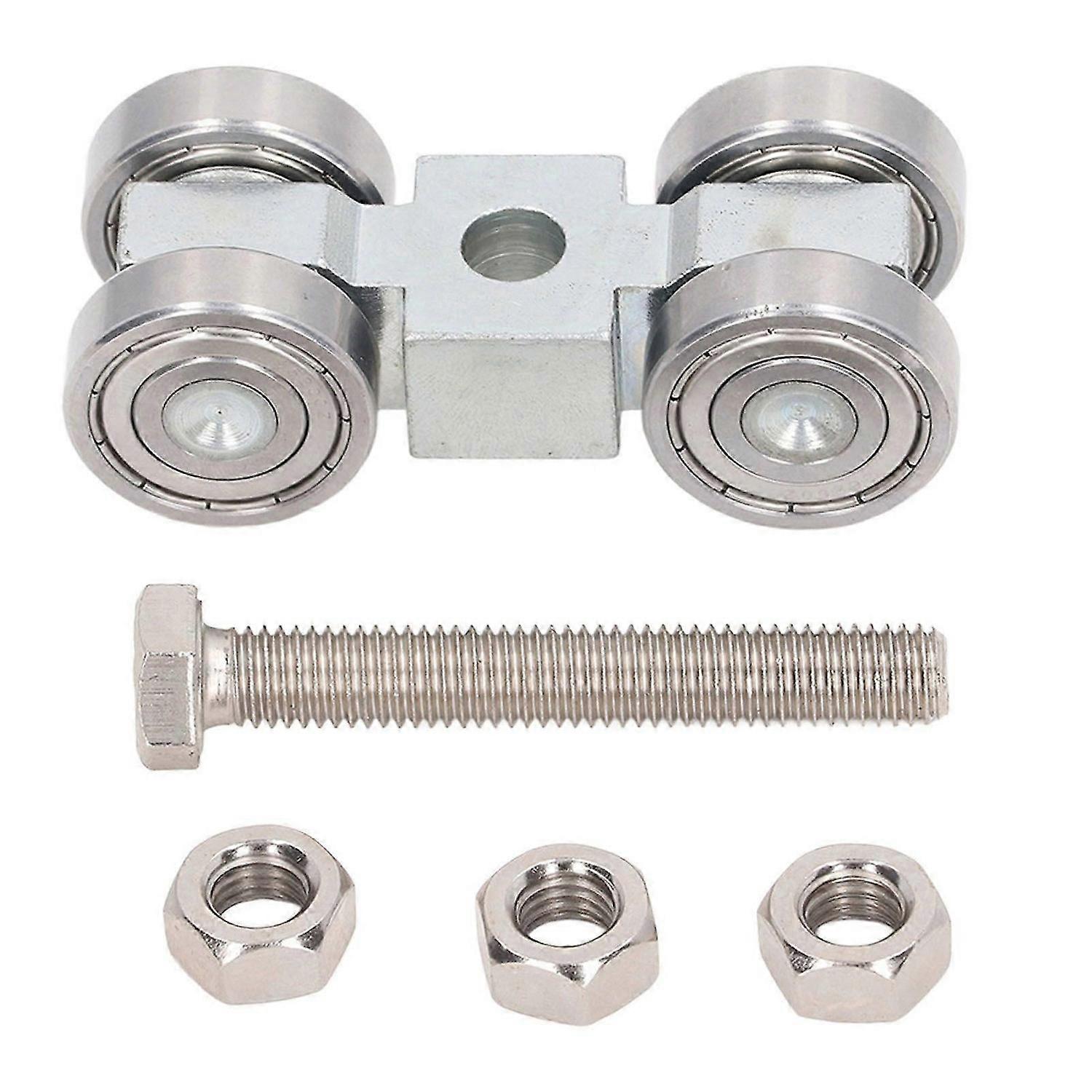 2025 Latest Model 4 Wheel Pulley Assembly Stainless Steel Deep Groove Ball