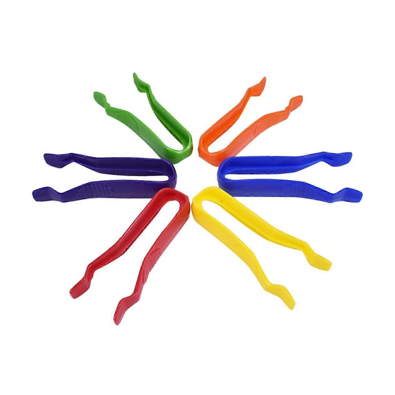 6pcs Plastic Craft Tweezers Set for Jewelry Making, Model Making, Bead Crafting, DIY Projects, Precision Tools