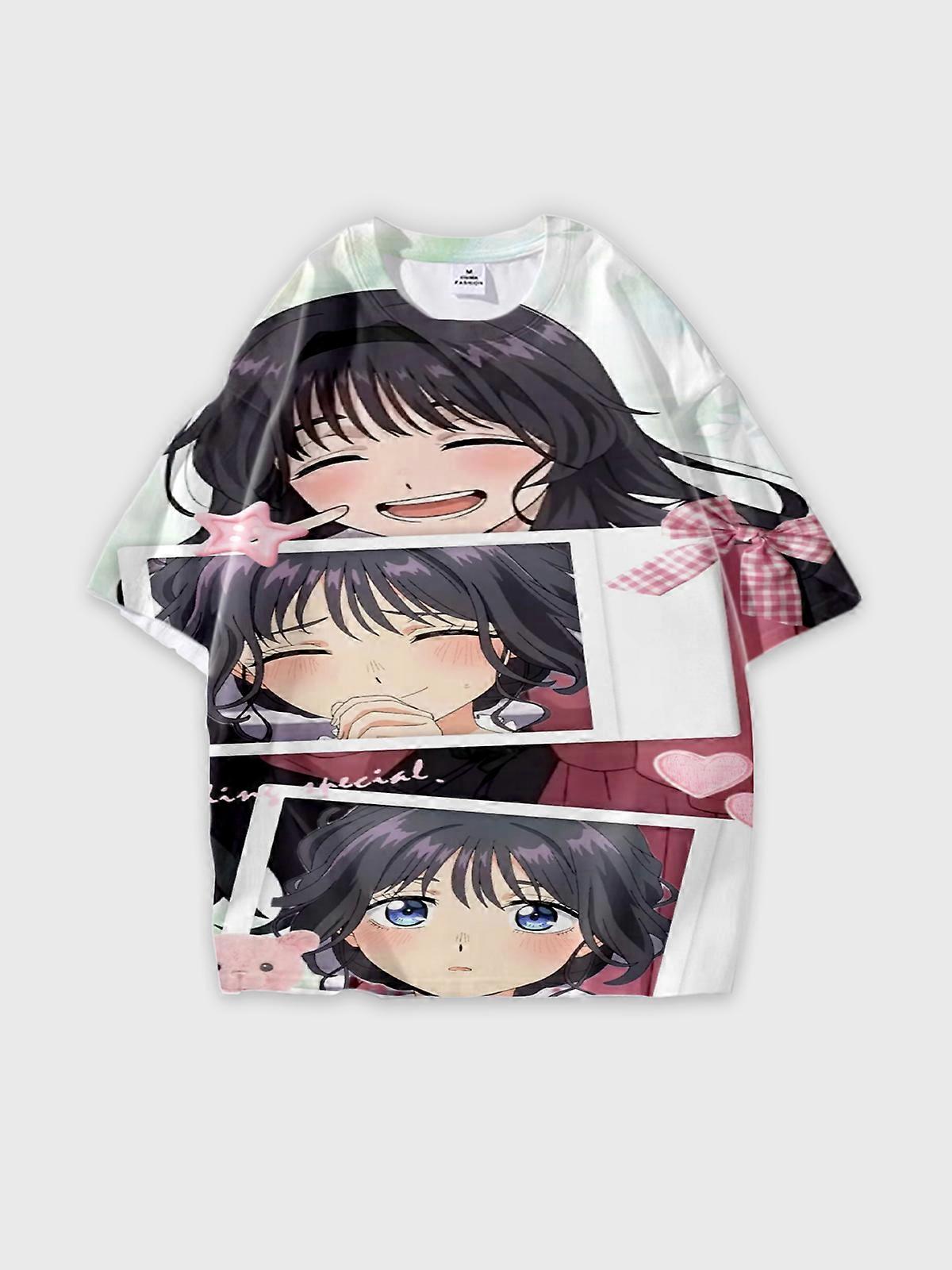 T-Shirt Short Sleeve Round Neck, Summer Casual Loose Graphic Tee, Unisex The Fragrant Flower Blooms with Dignity W1098