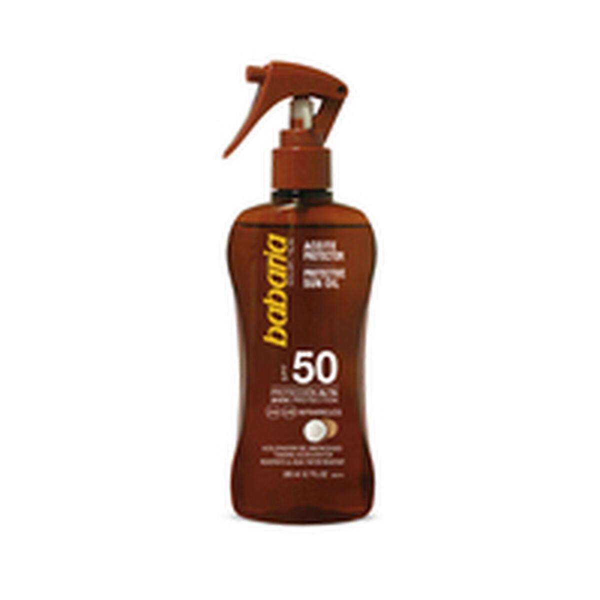زيت واقي باباريا F-50 200 مل بخاخ جوز الهند