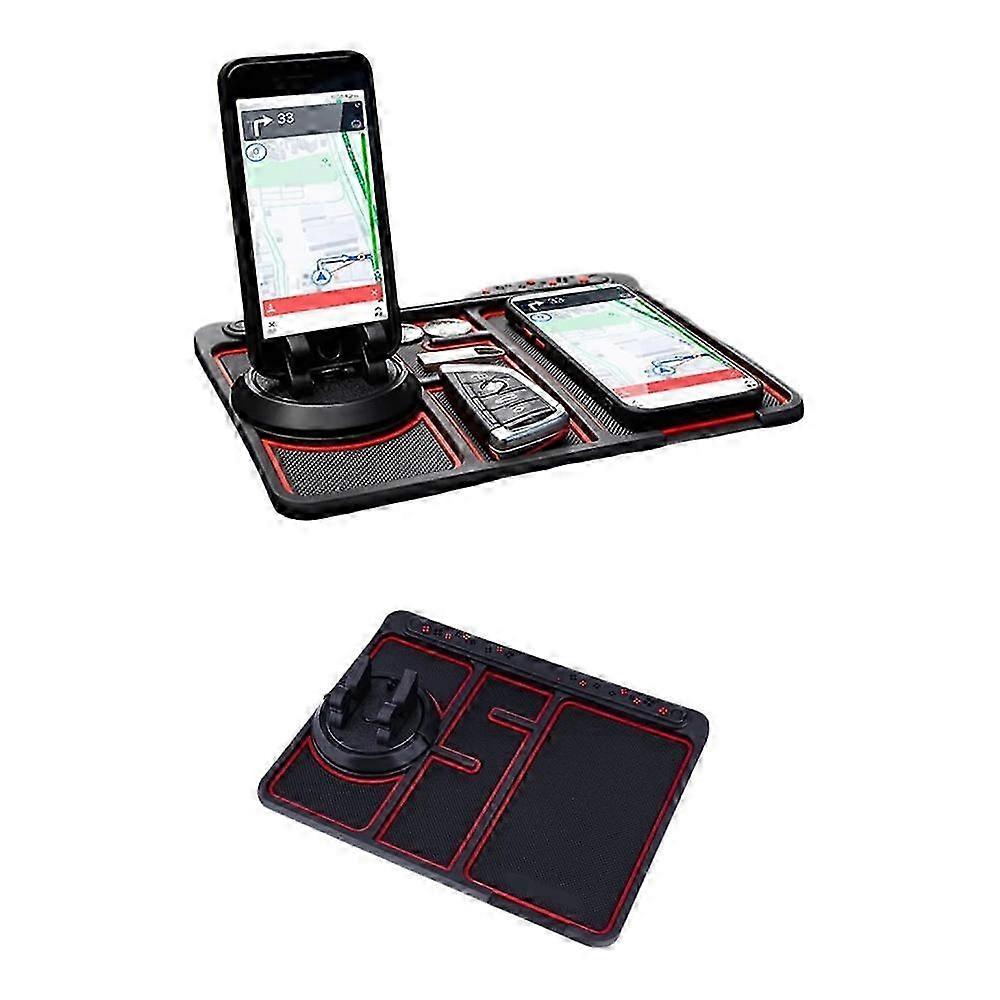 Non-Slip Phone Pad, Multifunctional Dashboard Mat for 4-In-1 Car Use, Reusable Anti-Skid Car Dashboard Sticky Pad with Customizable Phone Number 2025