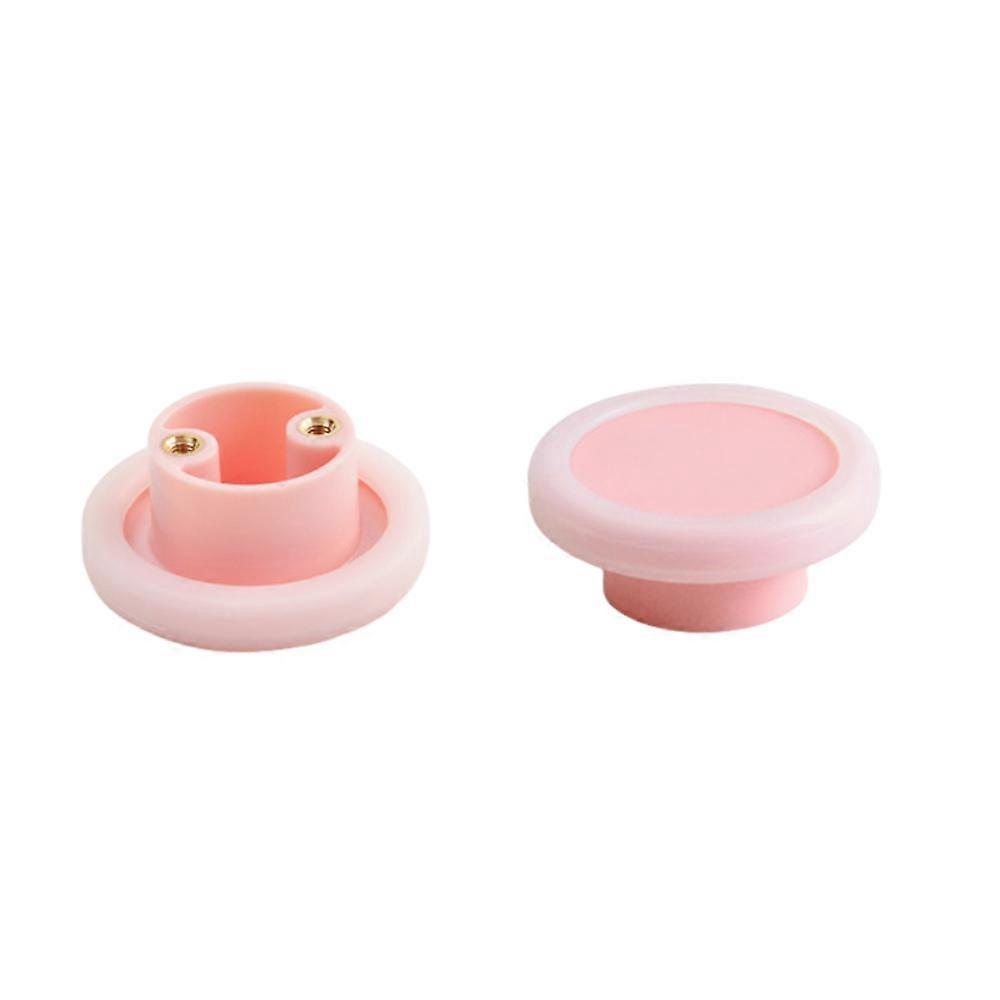 2-piece set of round drawer knobs in a modern, minimalist design – silicone furniture handles for children's rooms, 7 colors to choose from