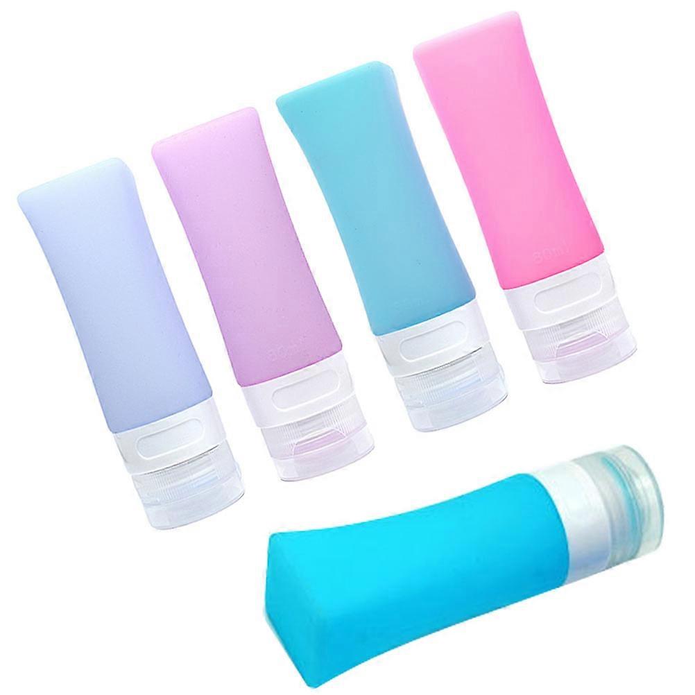 Washing Set Refillable Silicone Bottles Portable Bottle for 1Set