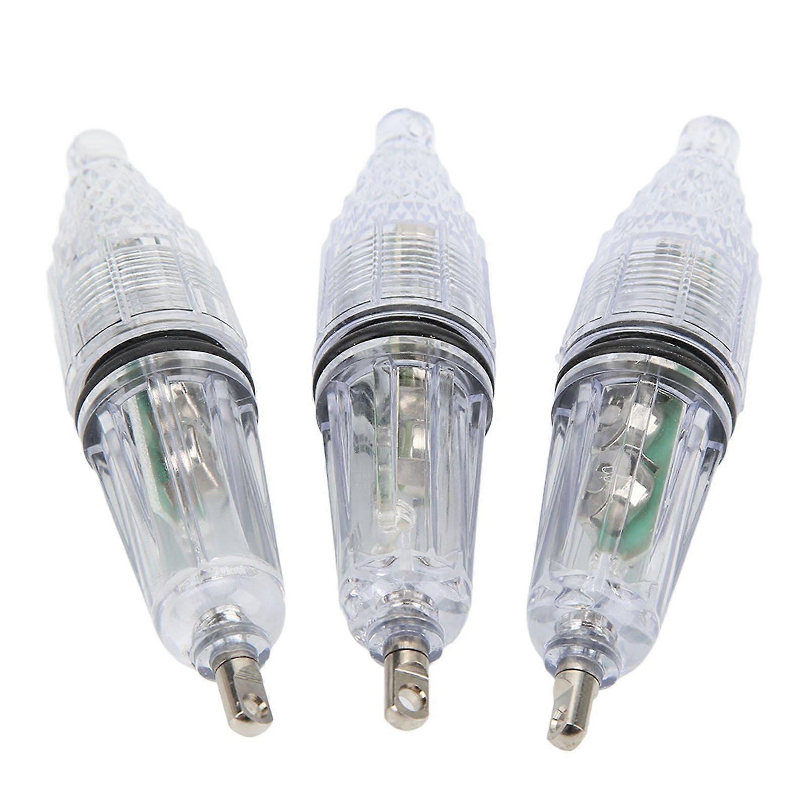 3PCS LED Underwater Fishing Light Lure Fish Bait Lure Lamp Color Changing Flashing Fishing Light