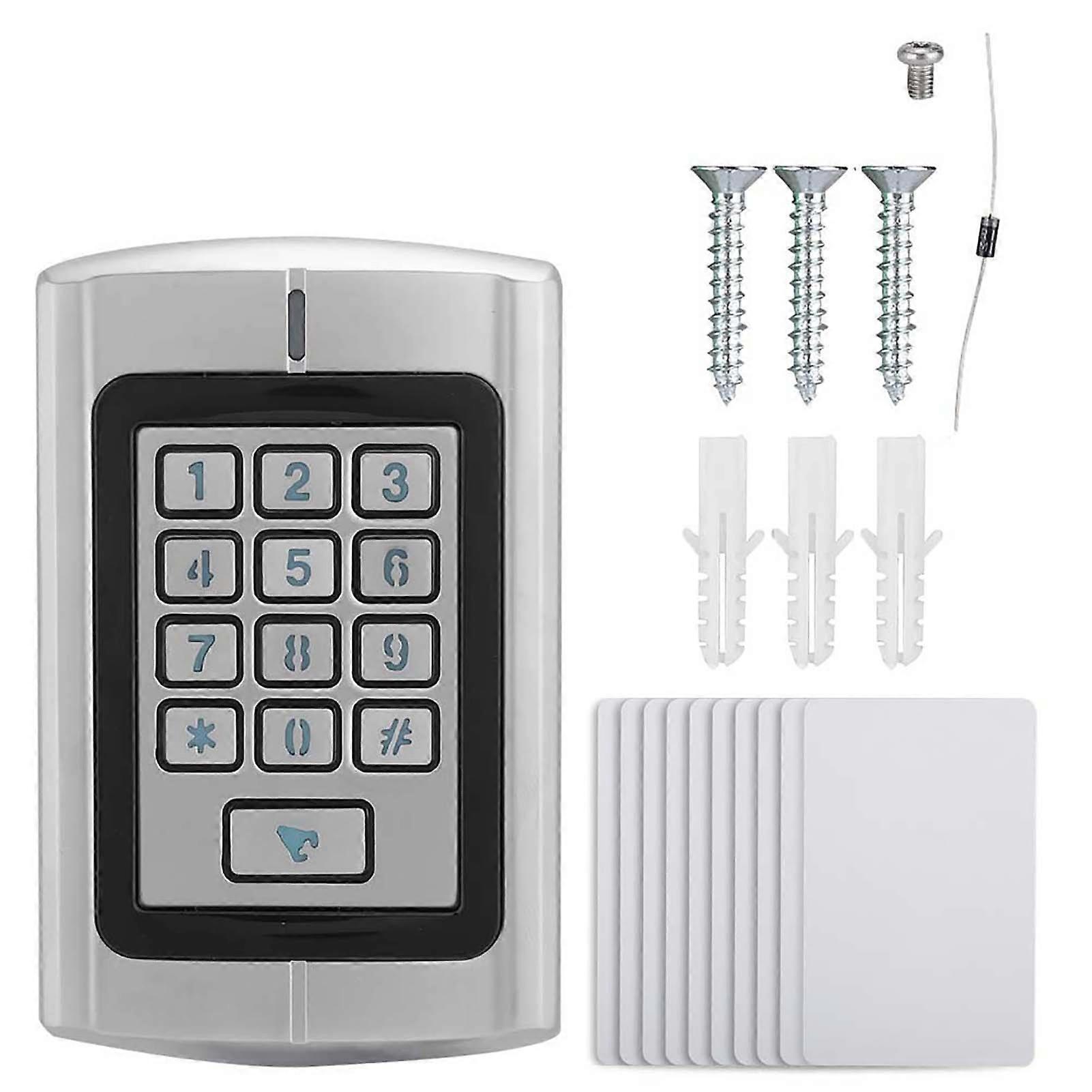 Metal Password Card Reader Door Access Control Wiegand Interface Keypad for 13.56Mhz IC Card