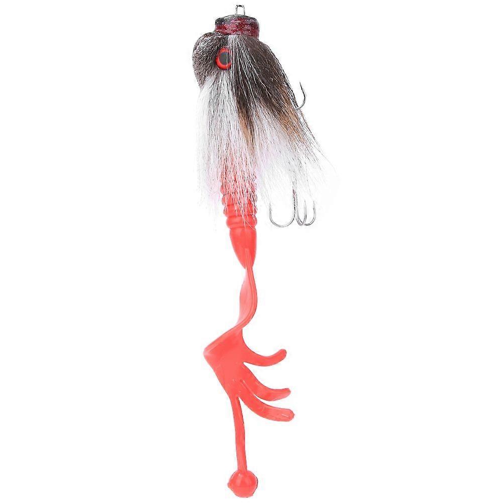 Simulation Mouse Shape Resin Fishing Lure Soft Bait Tackle with Dual Treble Hook