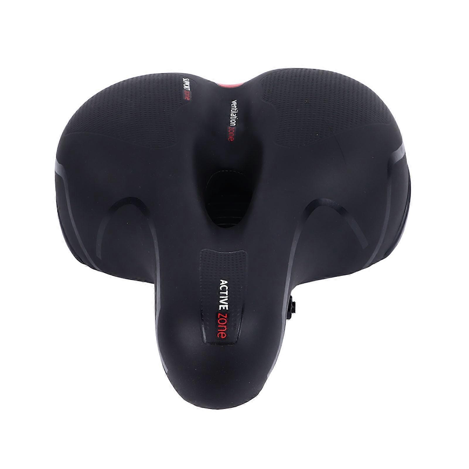 Soft Shock Absorption Adjustable Bicycle Saddle Seat Cushion Red
