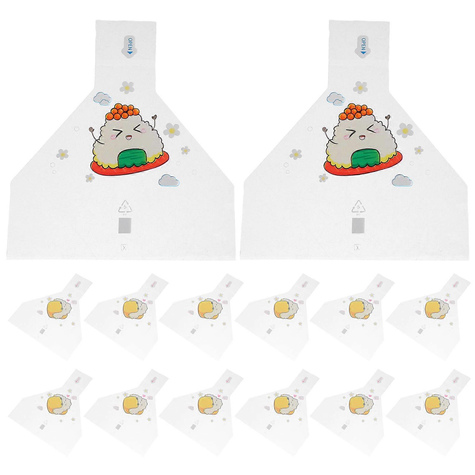 Seaweed Wrappers Triangle Onigiri Wrappers Food Storage Bags Secure Seal 100Pcs Commercial Use