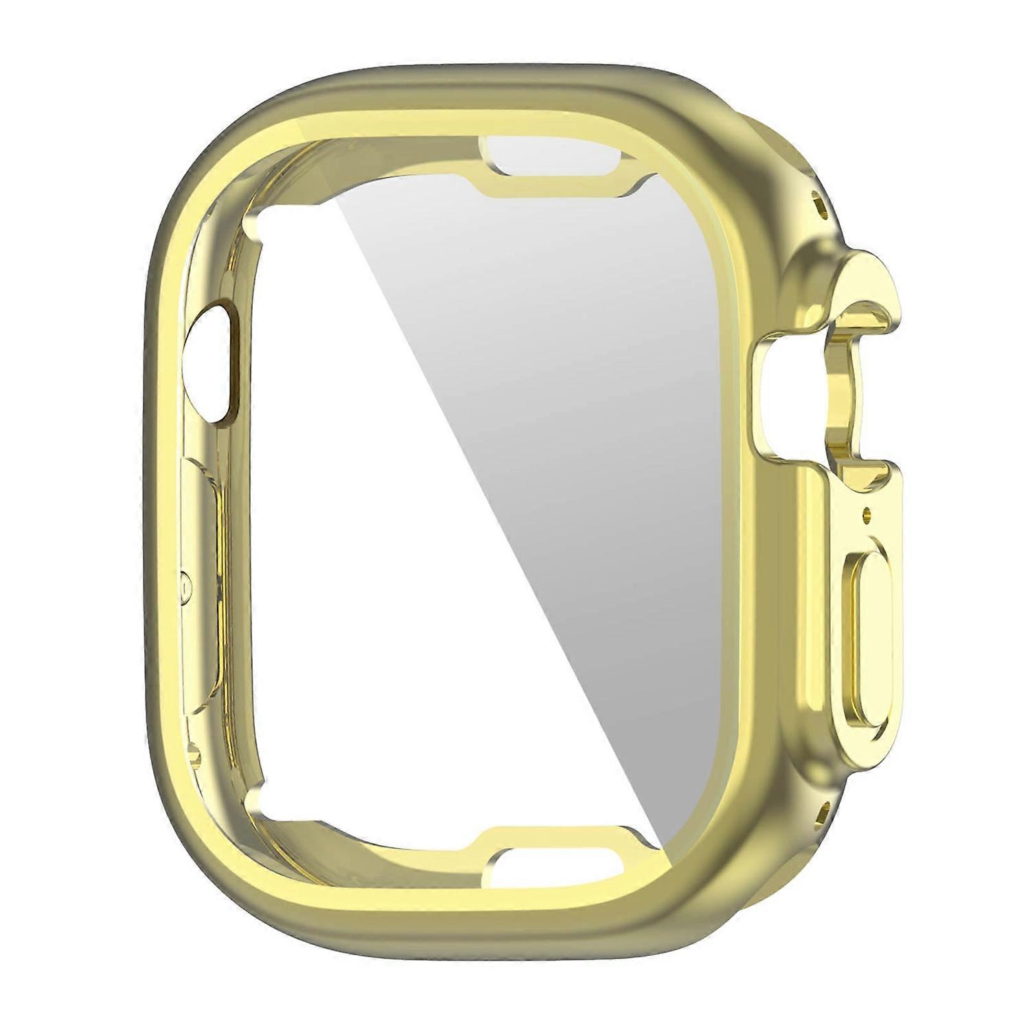 For Apple Watch Ultra 2 49mm/Ultra 49mm Soft Transparent TPU All-Around Protective Case Electroplati