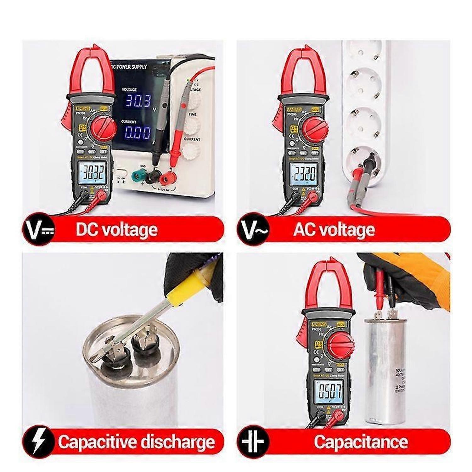 PN200 Digital Clamp Meter DC/AC 600A Current 4000 Counts
