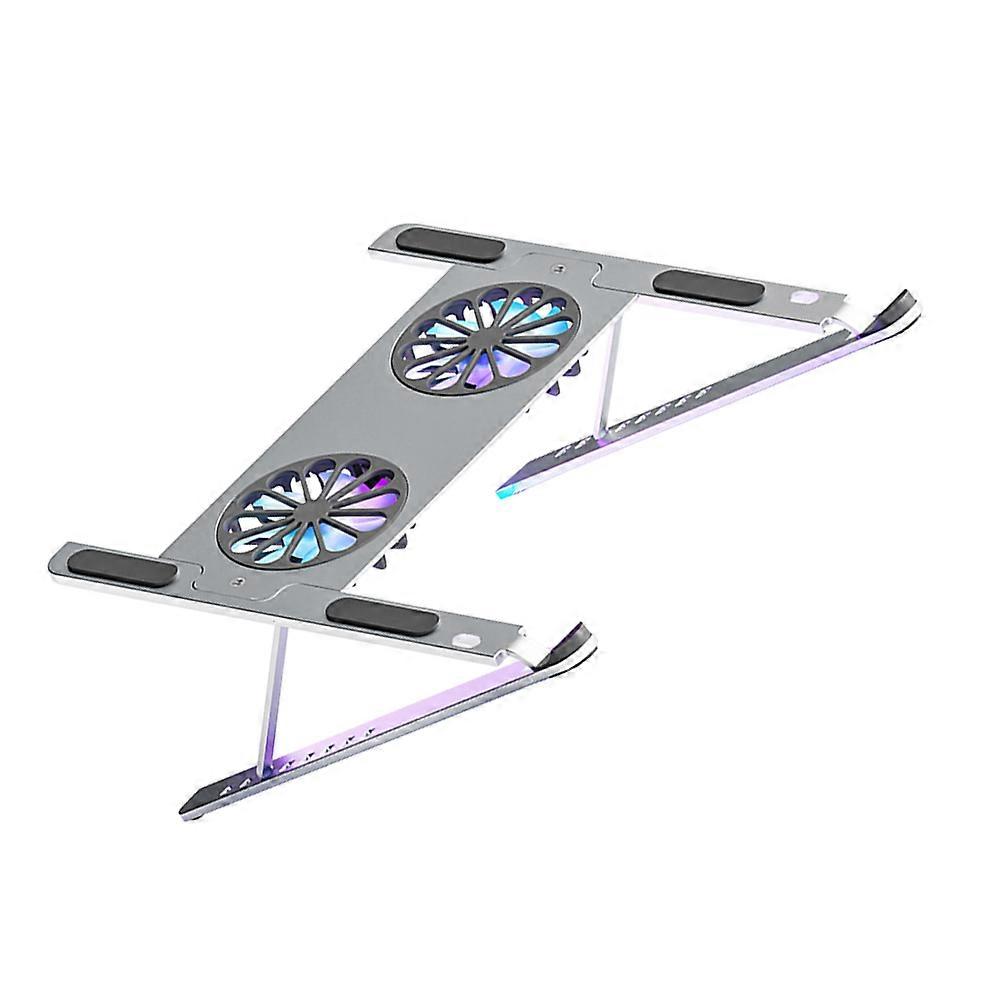 Notebook Cooler Laptop Cooler Stand with Colorful Lighting Fan for Computer Use