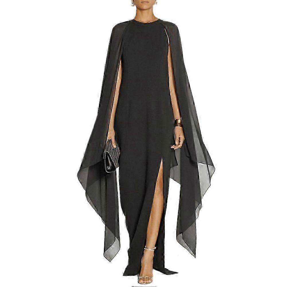 Chiffon Sleeveless Shawl Evening Dress