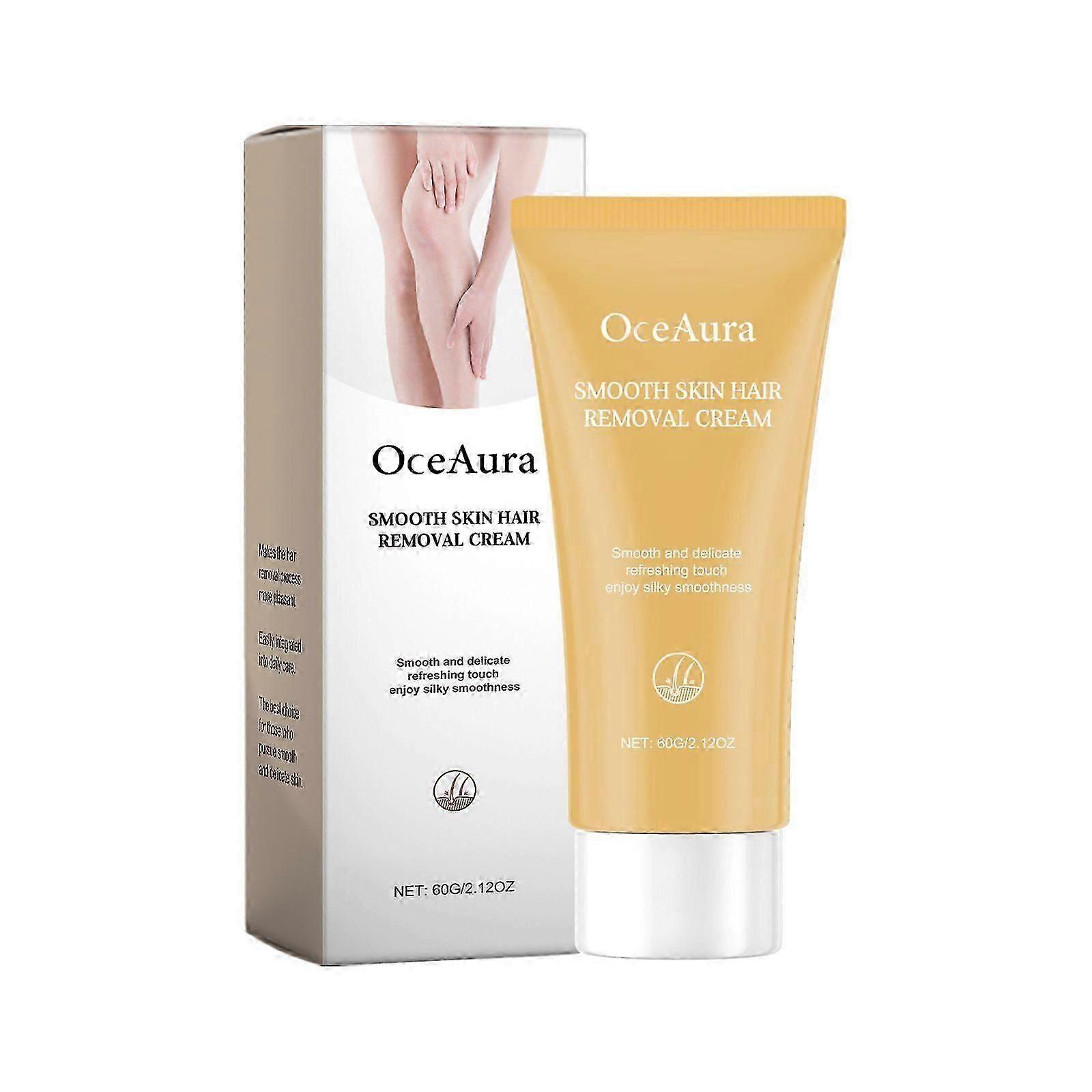Crème Dépilatoire Peau Lisse - Formule Nourrissante Douce au Beurre d’Avocat, à l’Hamamélis & à l’Aloe VeraDouce et Non Irritante