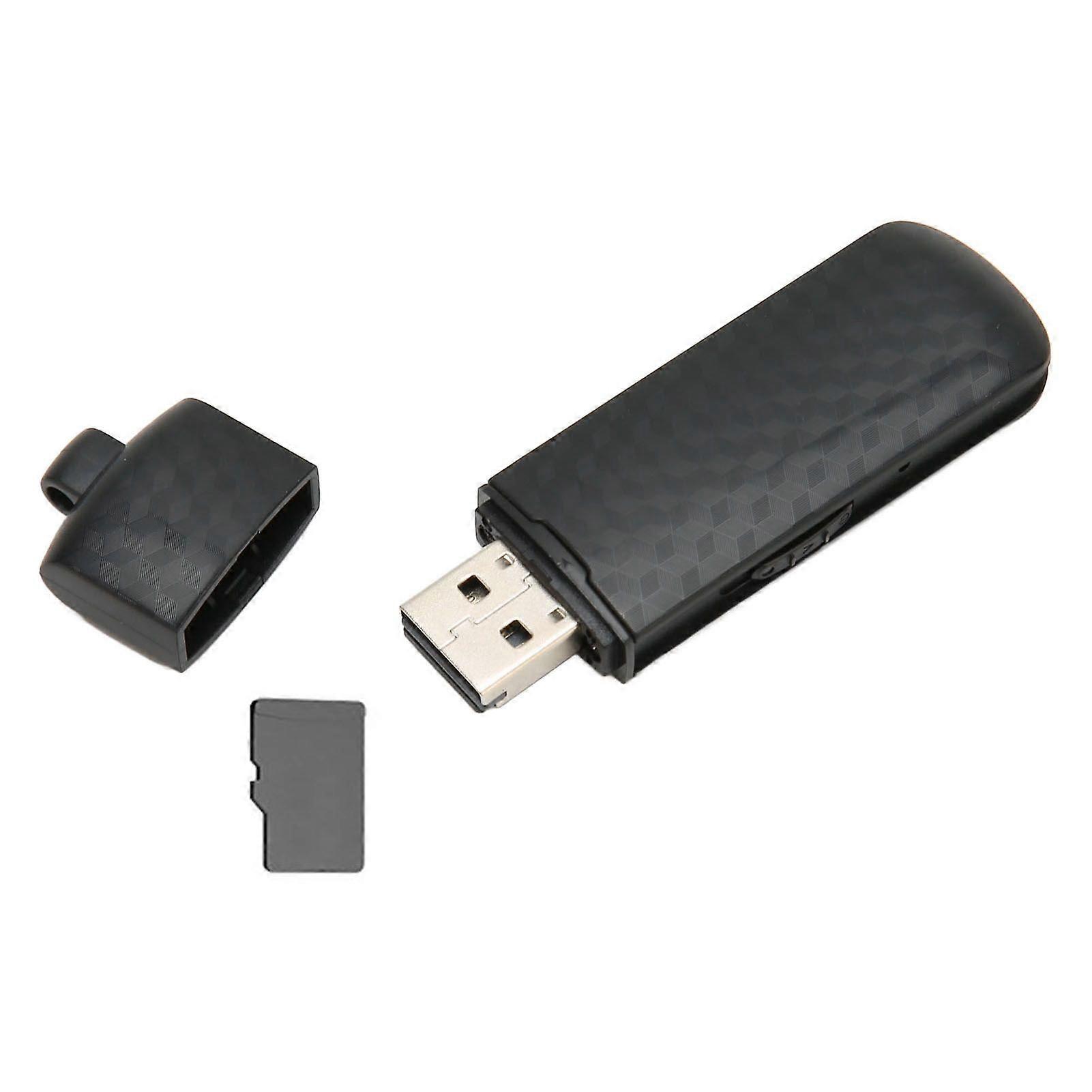 USB Recorder HD Noise Reduction Voice Activated Support Memory Card Mini Recorder for Meeting Interview
