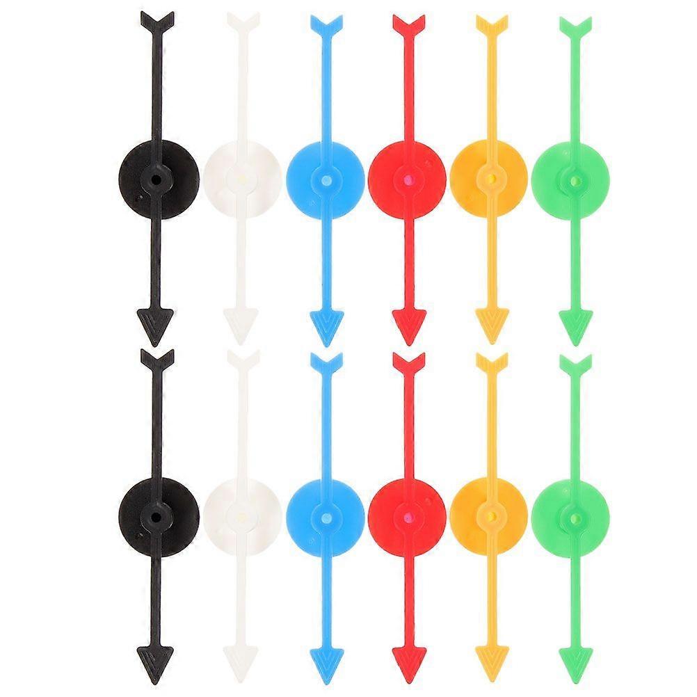 12Pcs Board Game Arrow Spinners Plastic Spinners Game Arrow Replacement Pieces