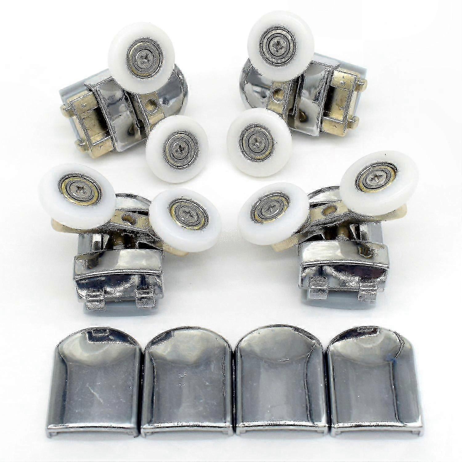 4-Pack Shower Door Rollers with 23mm Wheels for Top and Bottom Replacement