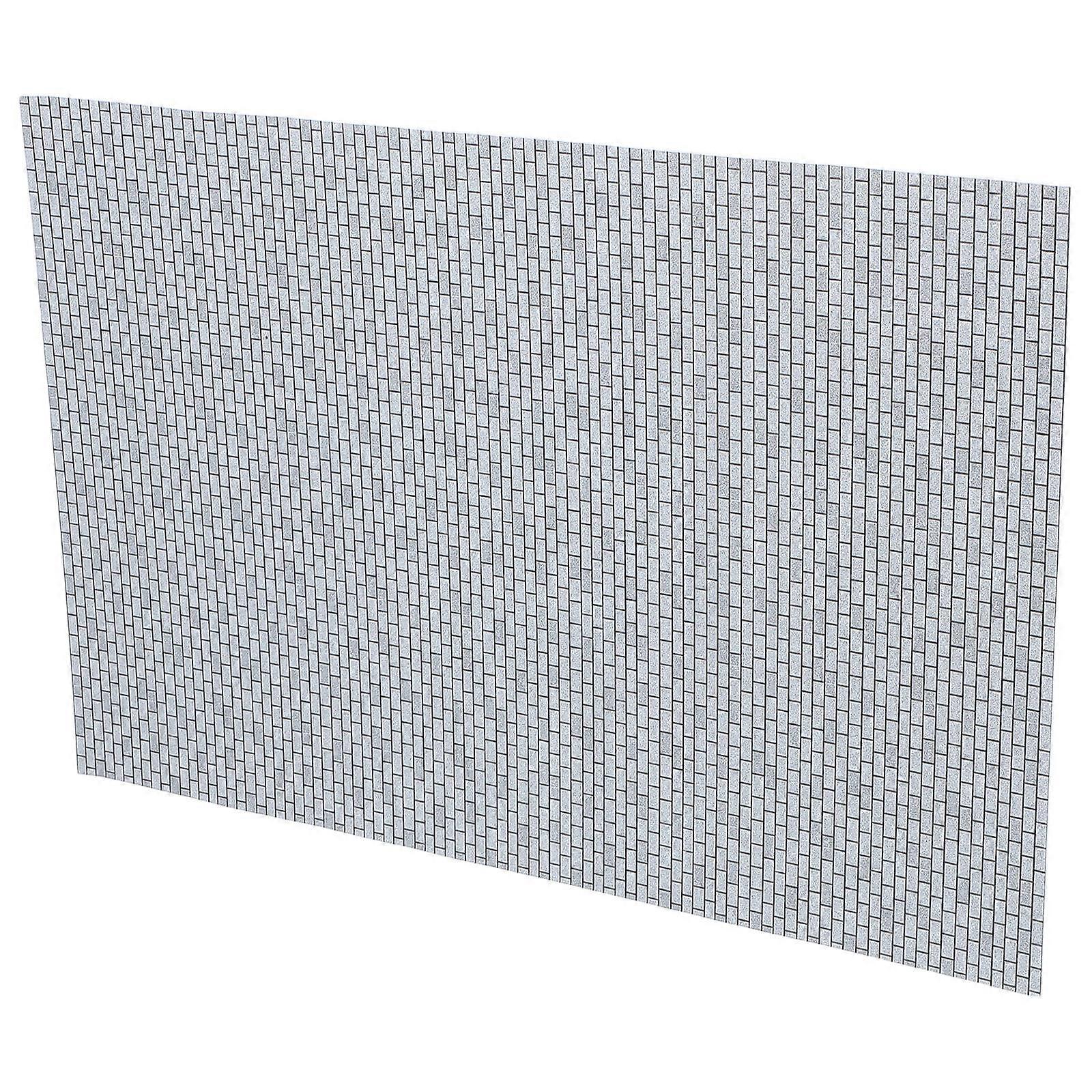 Miniature Simulation Bricks for Dollhouse Exterior Walls with 5Pcs Grey Bricks
