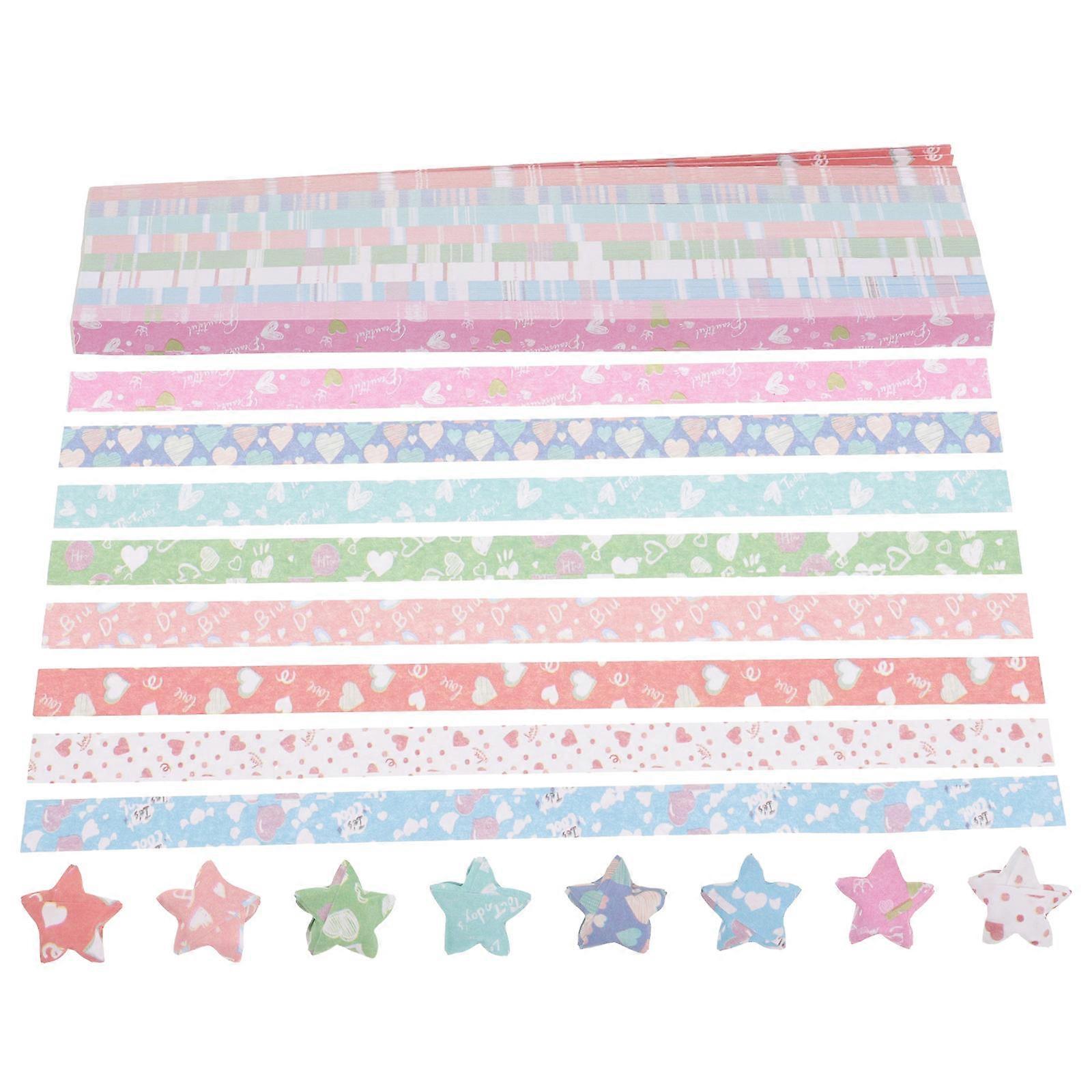 Handwork Paper Strips for Origami Star DIY Craft 540Pcs Colorful Paper