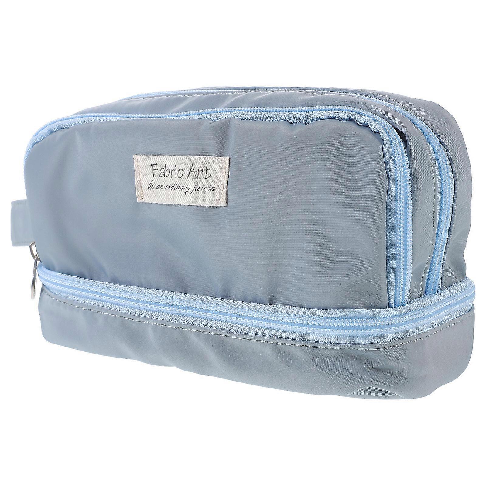 Cute Pencil Case Canvas Organizer for Storage 3Pcs Large Capacity Pen Bags