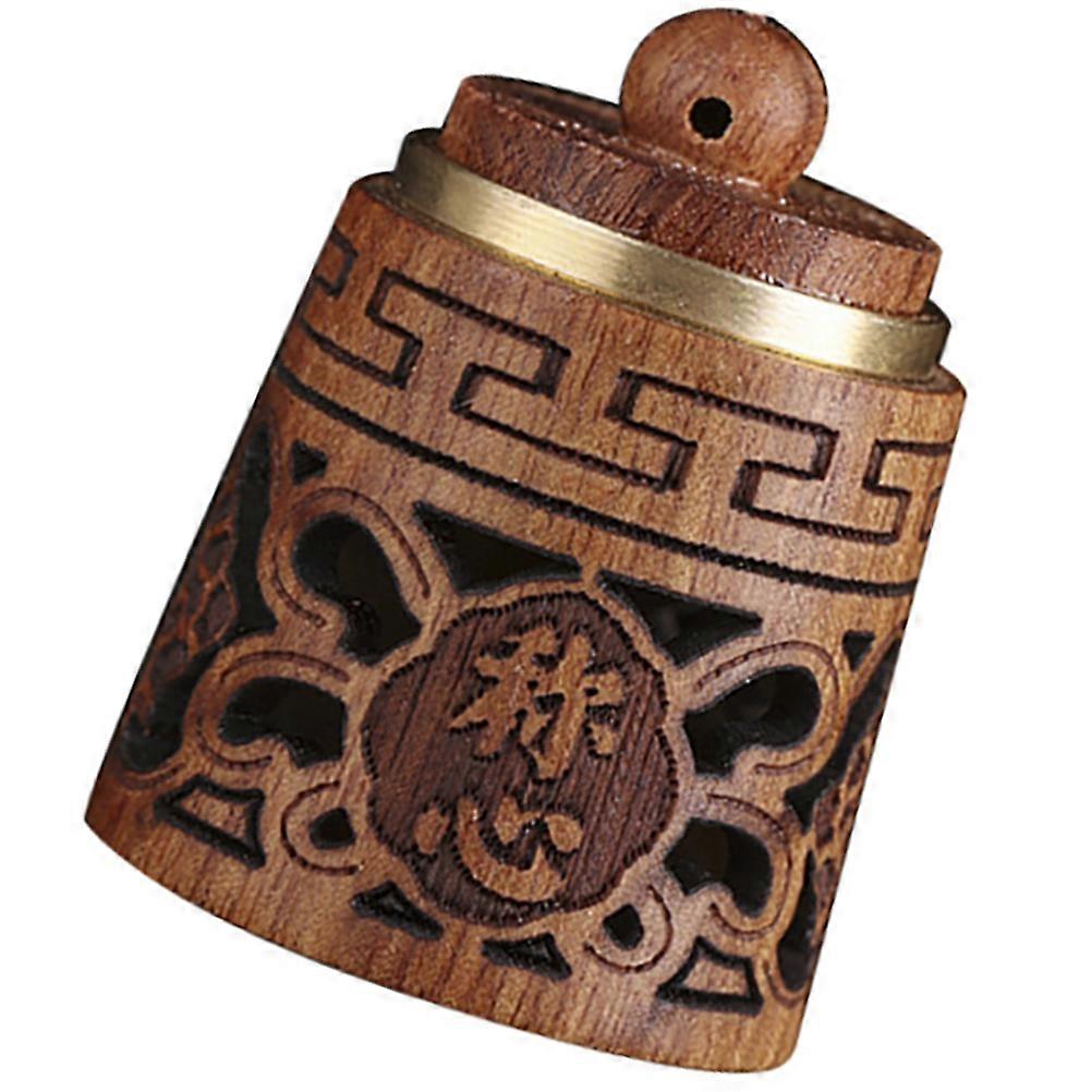 Carving Wood Charm Aroma Diffuser for Decor 2Pcs Light Brown